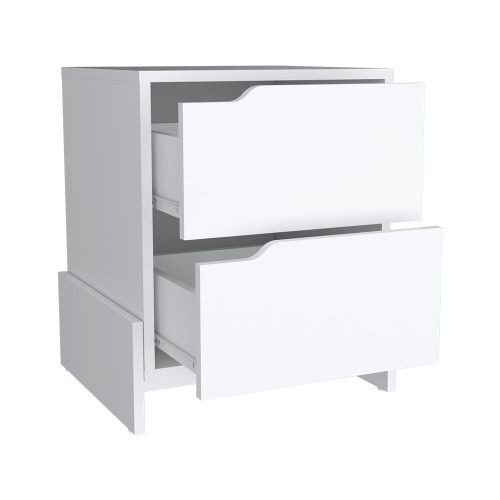 Designer × Homemade Nightstand Brookland, Bedside Table with Double Drawers and Size US L / EU 52-54 / 3 - 2 Thumbnail