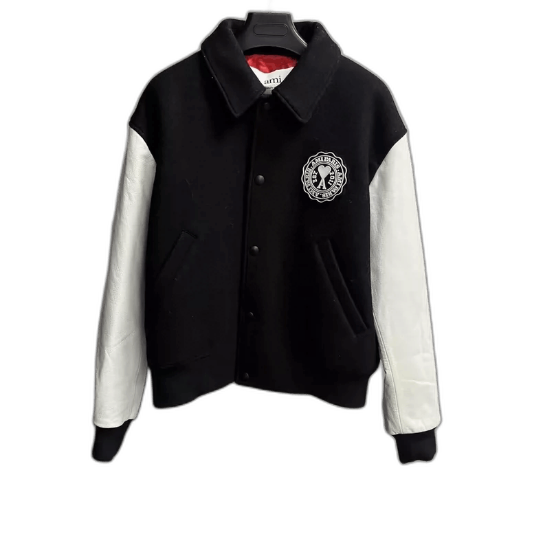 AMI Black and White Color Block Jacket Size US L / EU 52-54 / 3 - 1 Thumbnail