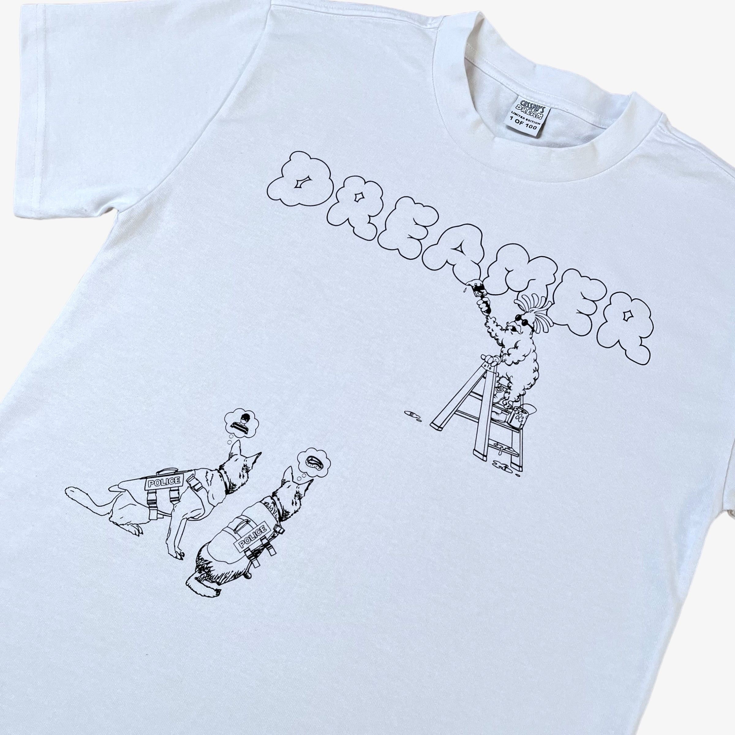 Vintage Retro Cartoon Graffiti Graphic Heavyweight Oversized T-Shirt Size US M / EU 48-50 / 2 - 1 Thumbnail