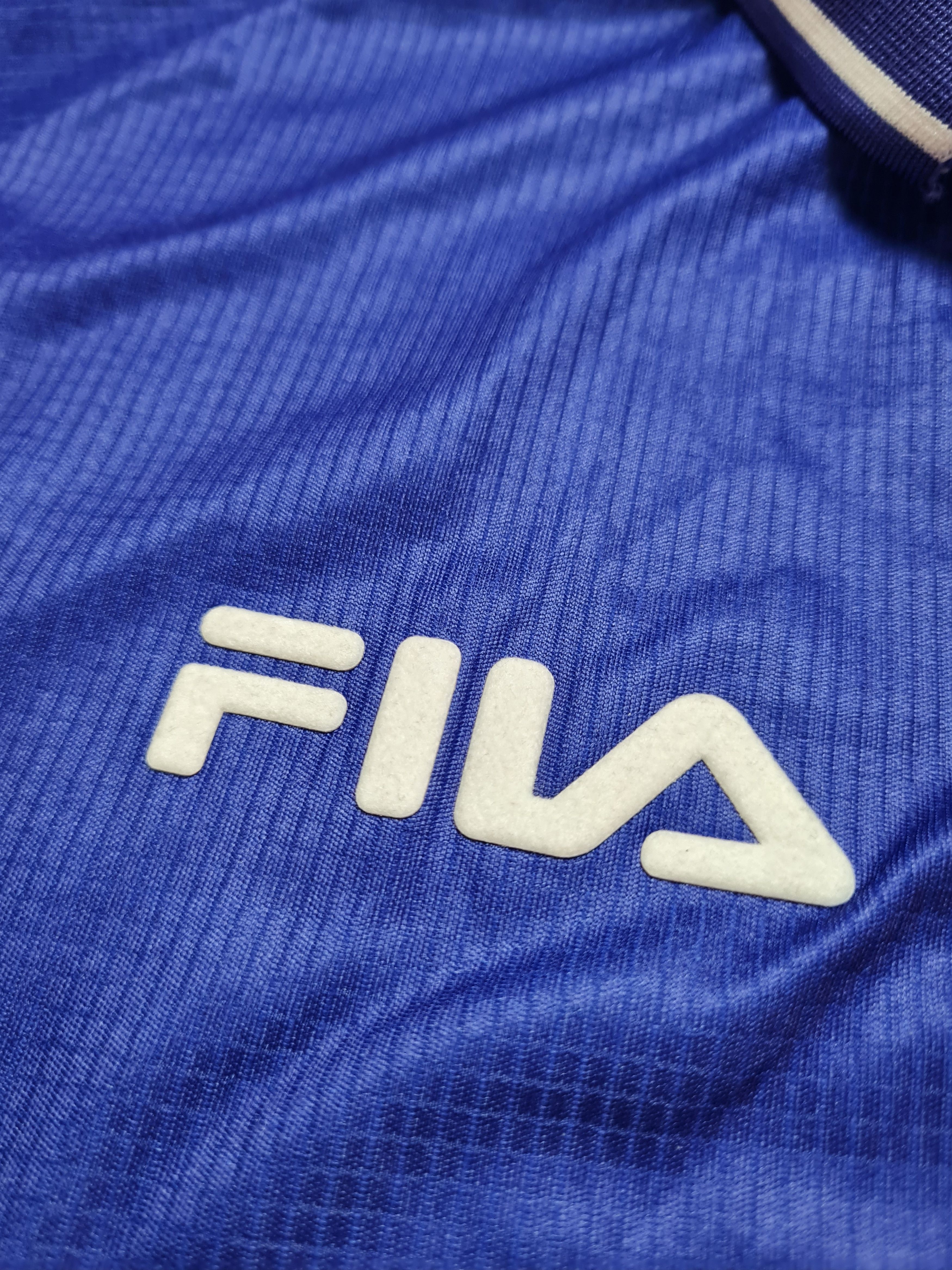 Fila Rui Costa #10 Fiorentina 1998/99 Home Vintage Soccer Shirt Size US L / EU 52-54 / 3 - 14 Thumbnail