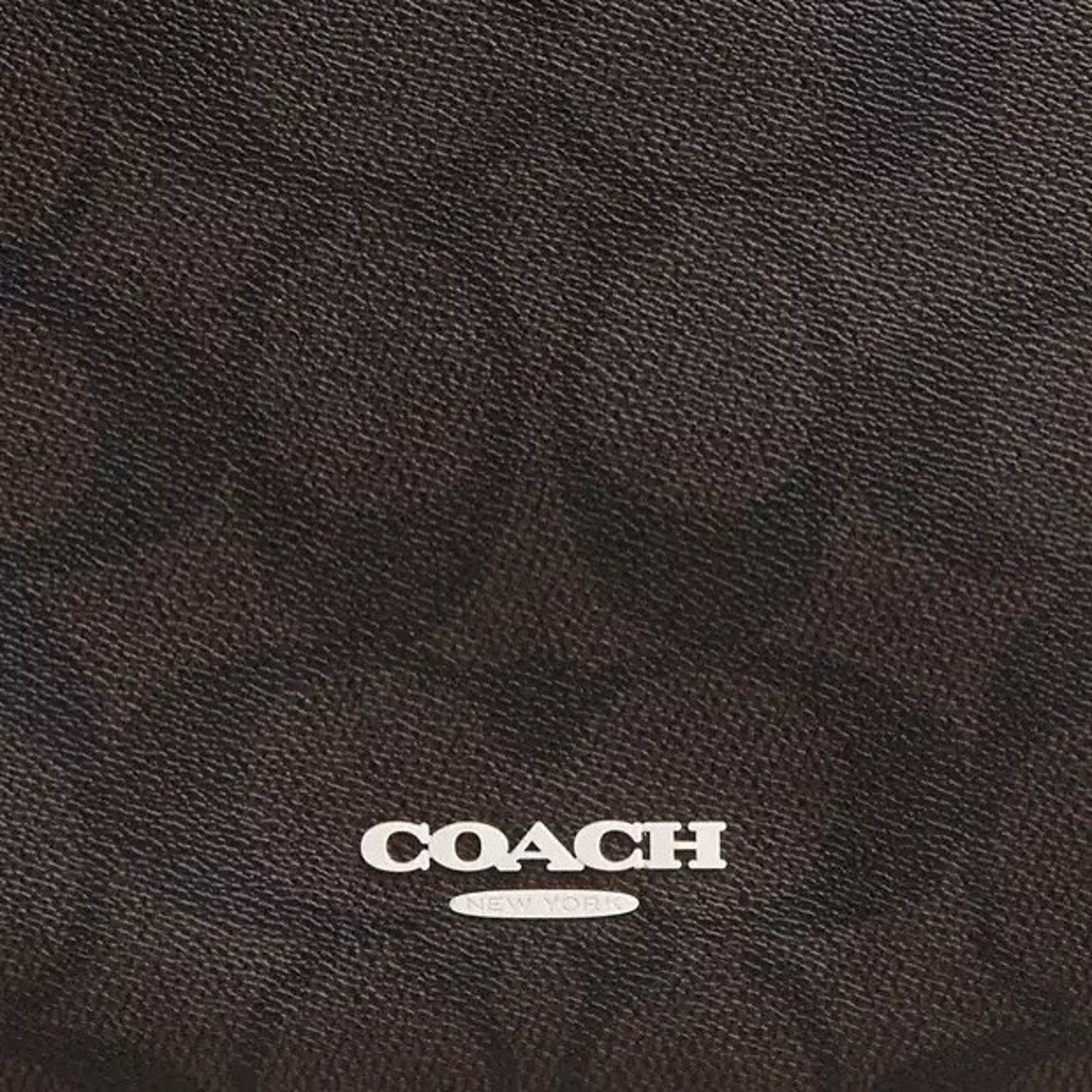 Coach NWT COACH CY775 Racer Backpack Blocked Leather Walnut Chalk Size ONE SIZE - 10 Thumbnail