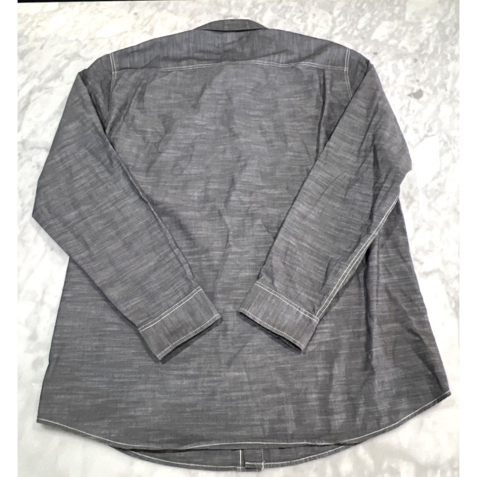 Vintage Drambuie Long Sleeve Shirt District Threads Mens Large Gray Pockets Embroidered Logo Button-Up Shirt Size US L / EU 52-54 / 3 - 3 Thumbnail
