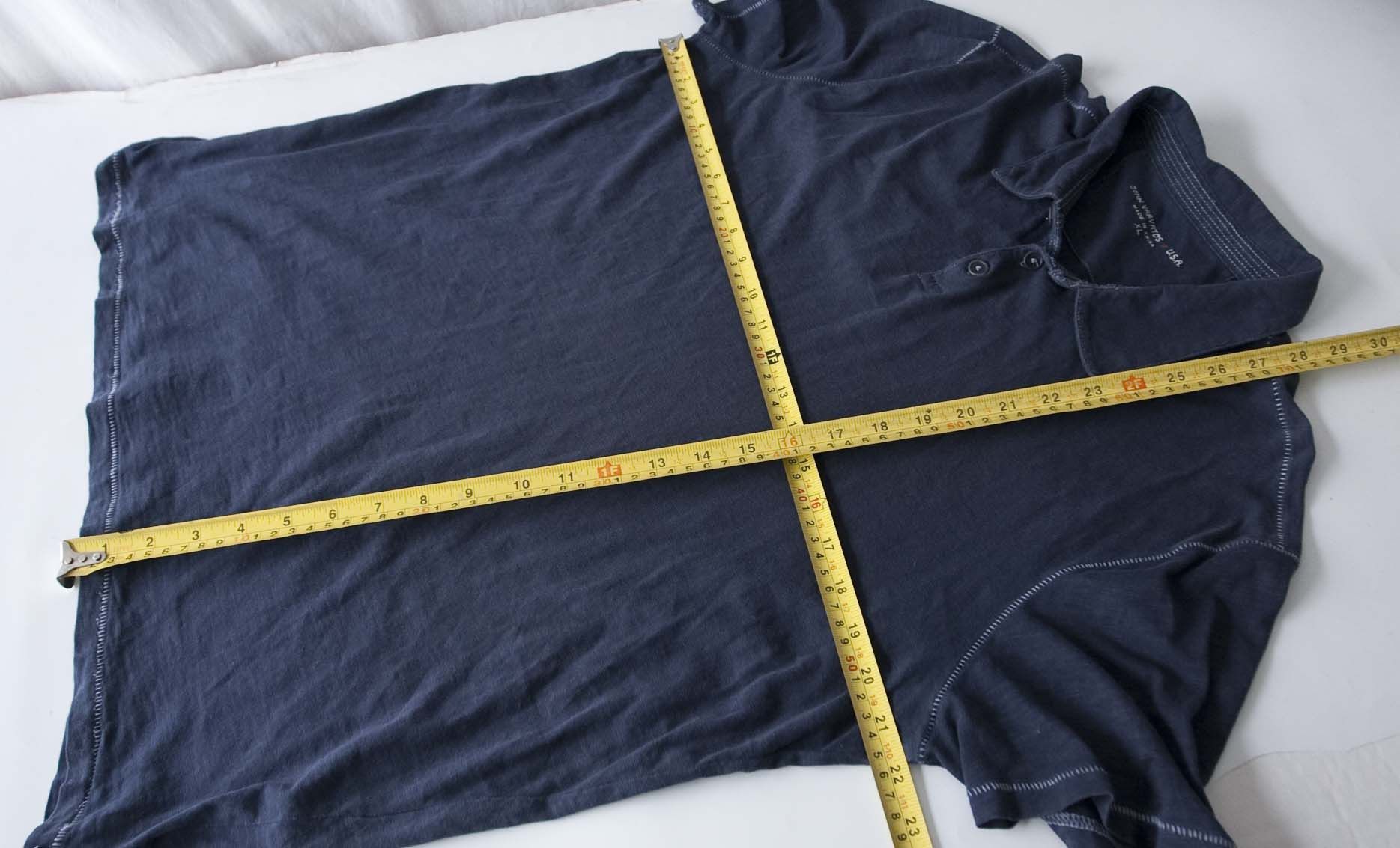 John Varvatos John Varvatos Polo Shirt Size XL Dark Blue Size US XL / EU 56 / 4 - 3 Thumbnail