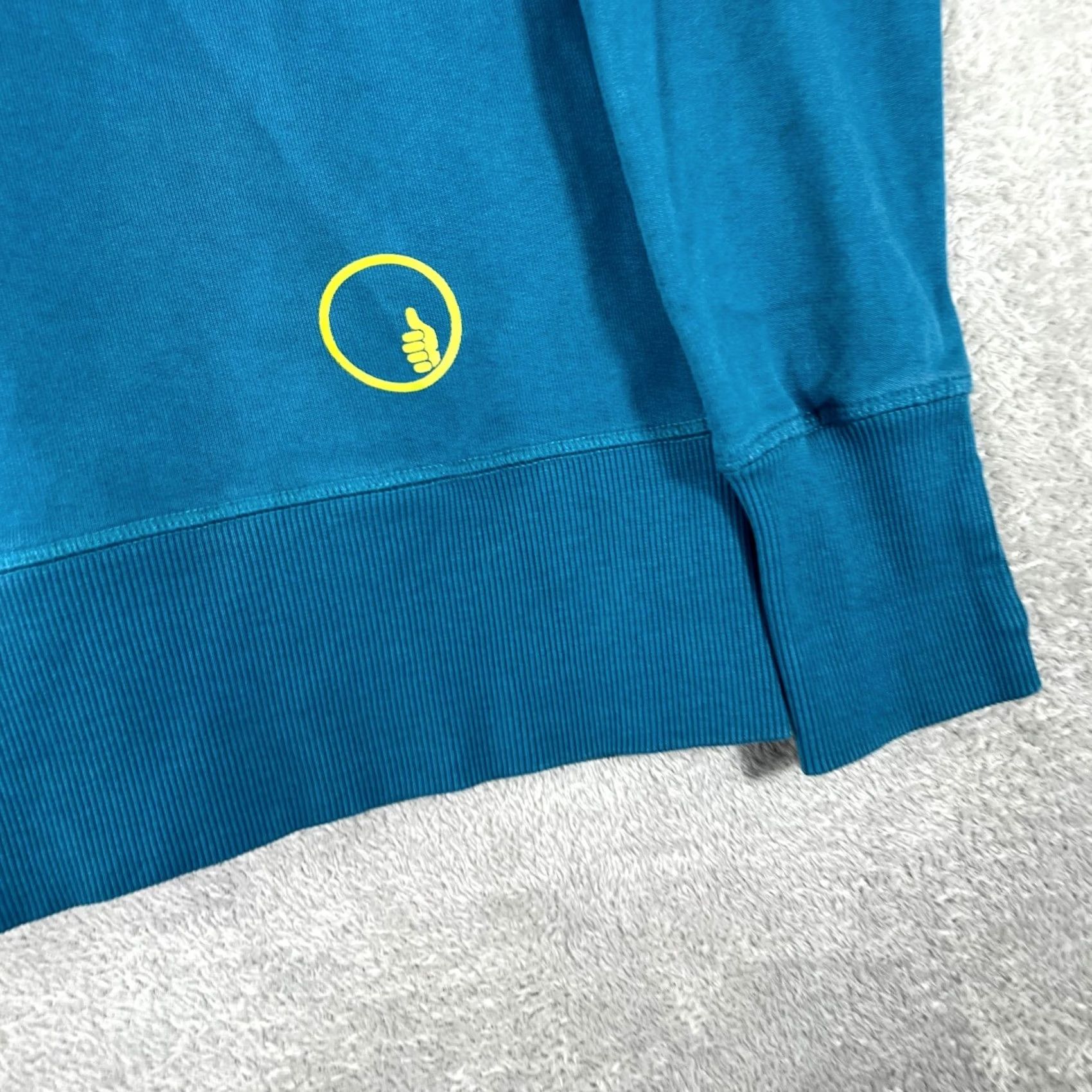 Vintage Trew Gear Hoodie Women M Blue Heavyweight Cotton Full Zip Workwear Logo Sweatshirt Hoodie Size M / US 6-8 / IT 42-44 - 6 Thumbnail