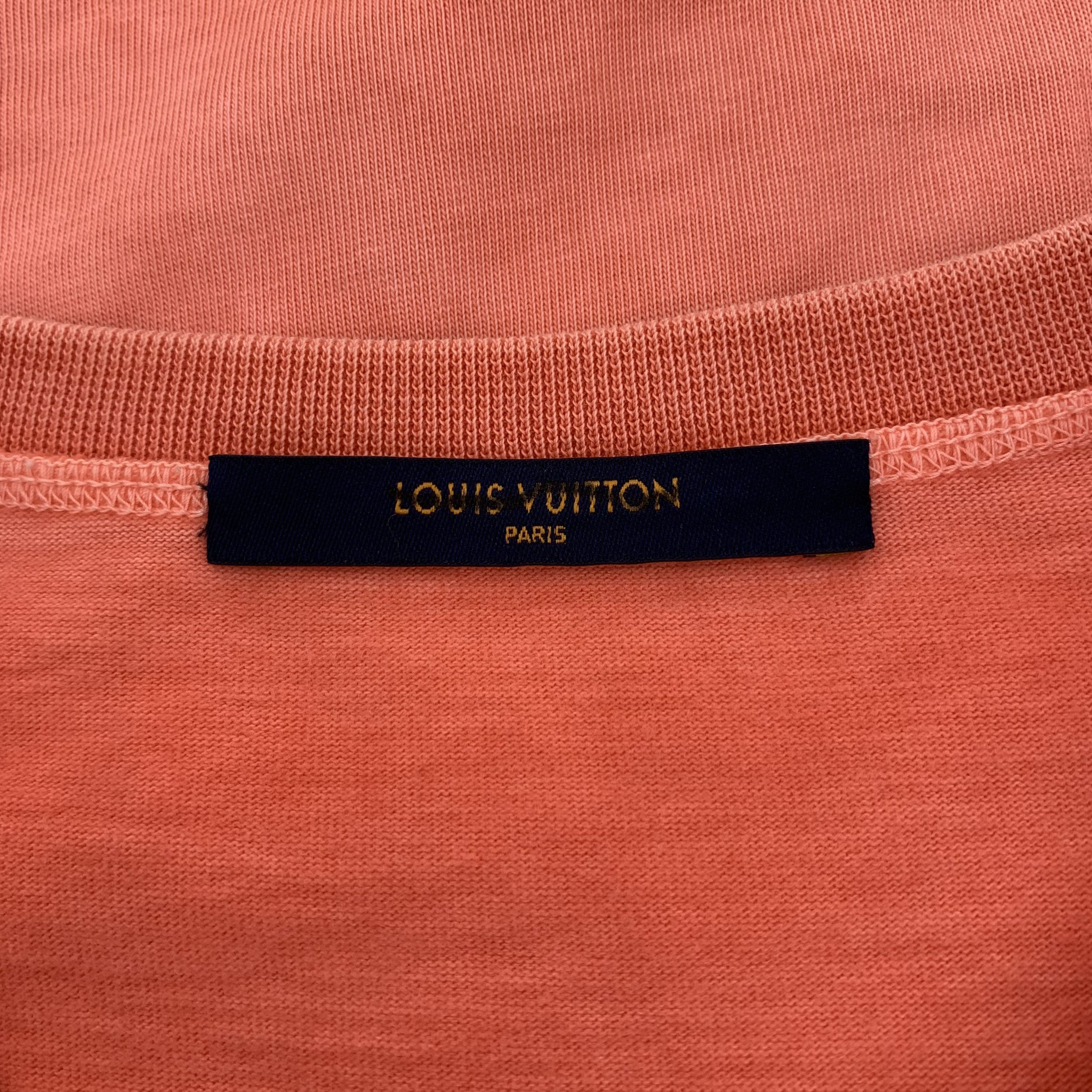 Louis Vuitton Louis Vuitton Tee – Orange Logo Cotton (Size XS) Size XS / US 0-2 / IT 36-38 - 2 Thumbnail