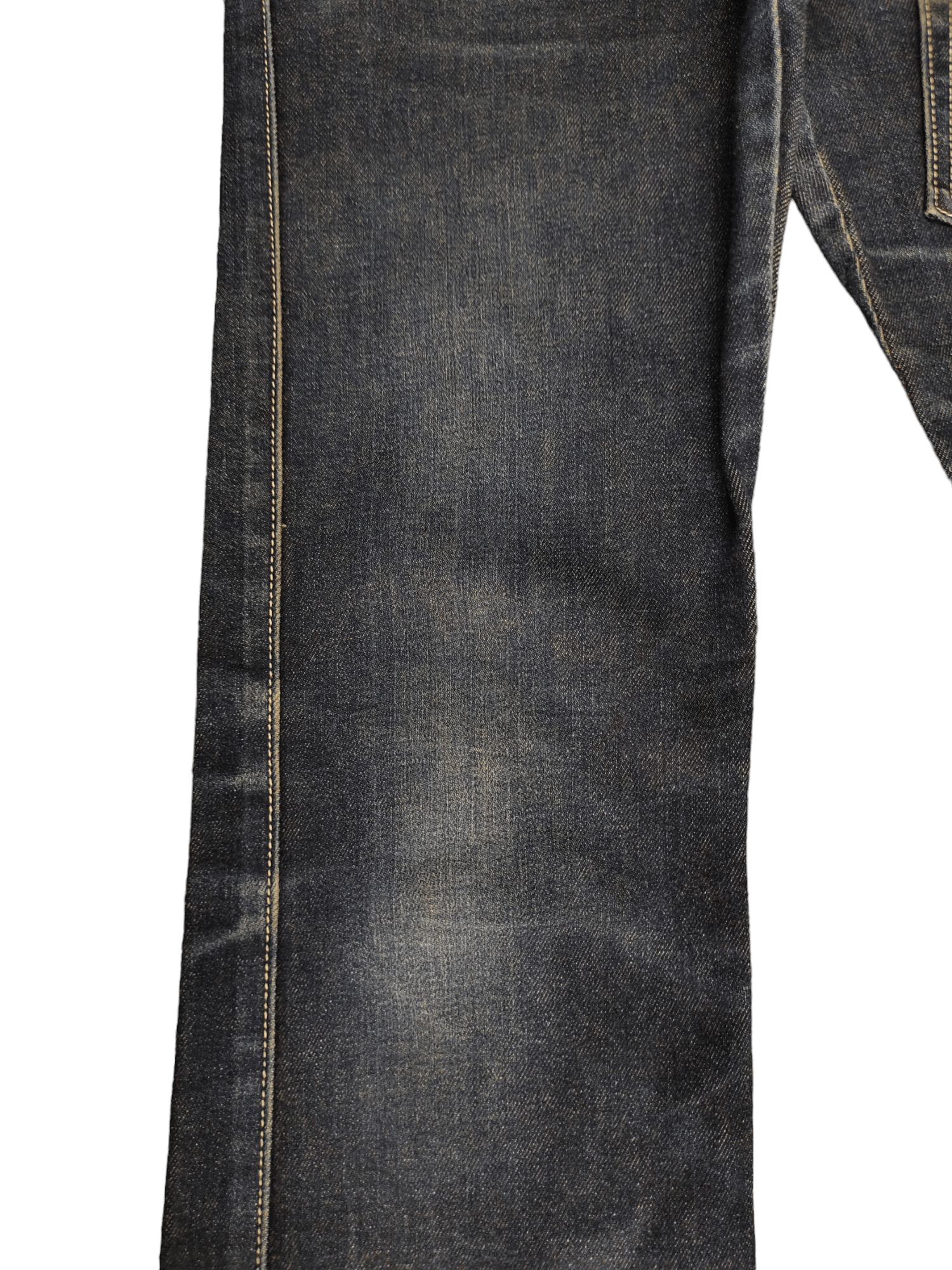 If Six Was Nine Flare Jeans Body Butter Japan Leather Trim Denim Bootcut Y2k Size US 31 - 7 Thumbnail
