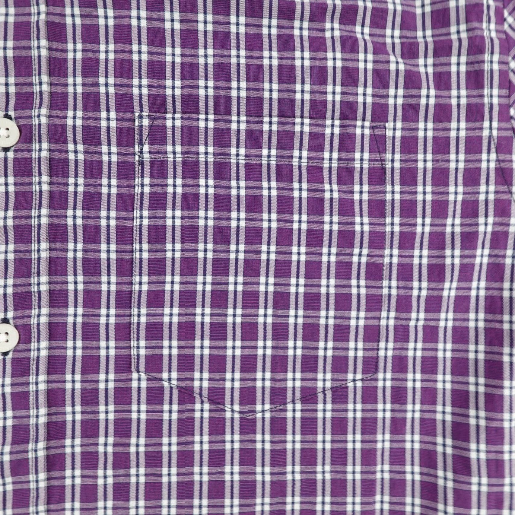J.Crew VINTAGE J.CREW Men's Shirt Adult Medium Long Sleeve Cotton Plaid Button-Up Classic Purple Size US M / EU 48-50 / 2 - 4 Thumbnail