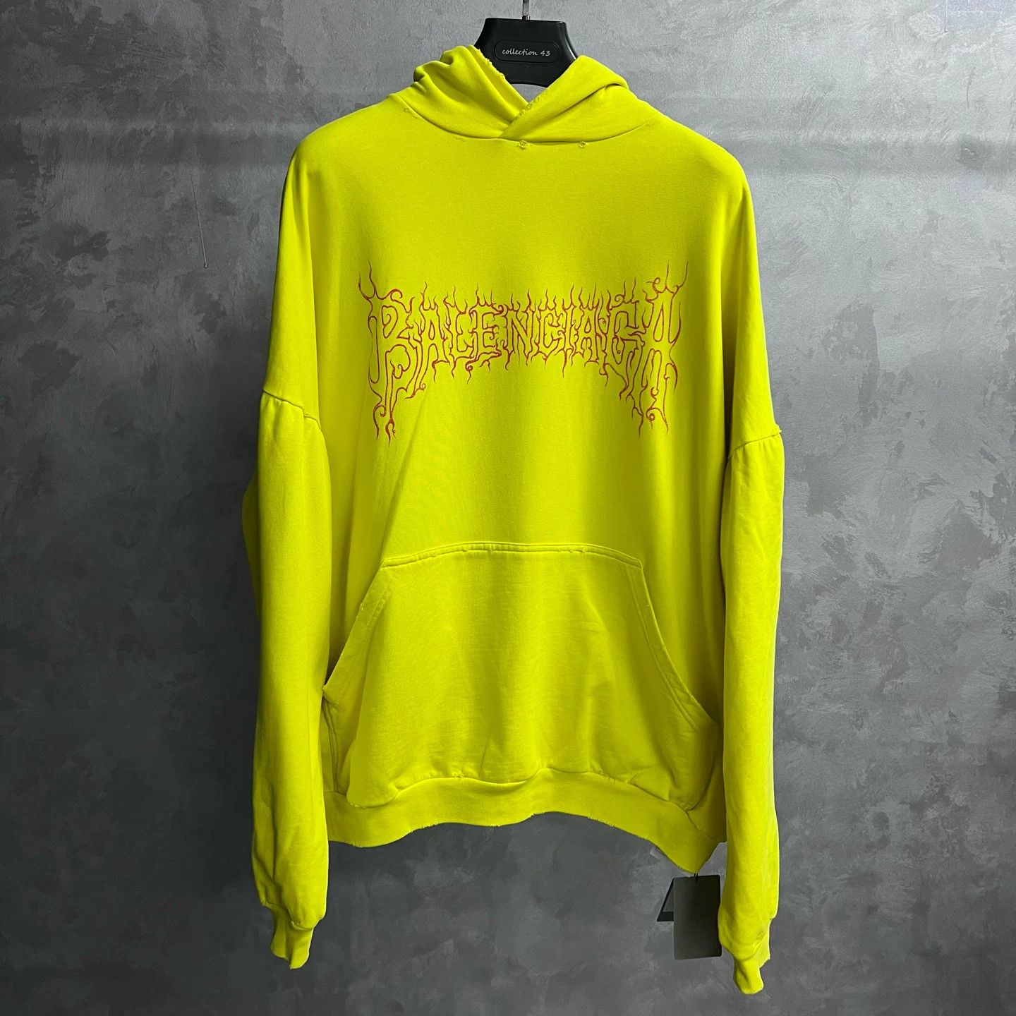 Balenciaga Balenciaga Retro Printed Yellow Hoodie 2 Men Size US XS / EU 42 / 0 - 1 Thumbnail