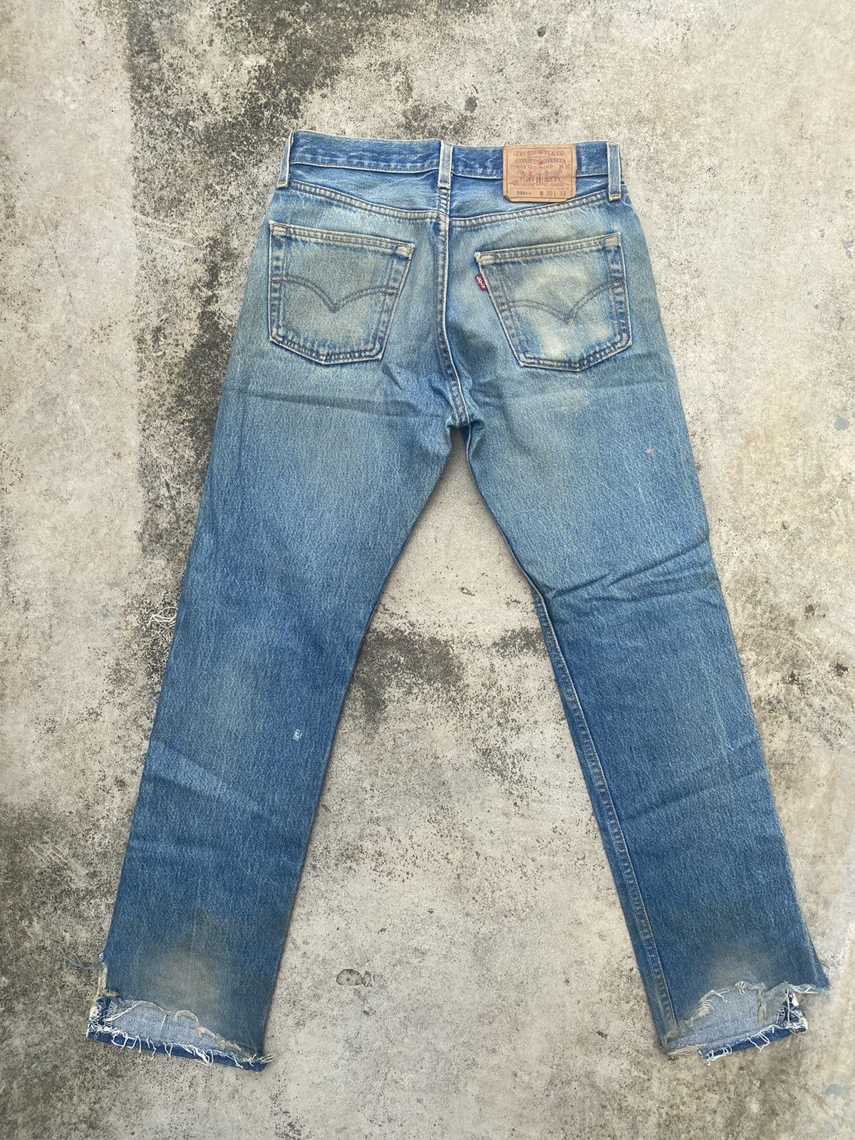 Levi's Vintage Clothing × Vintage Vintage Levis 501xx Distressed Denim Size US 29 - 11 Thumbnail