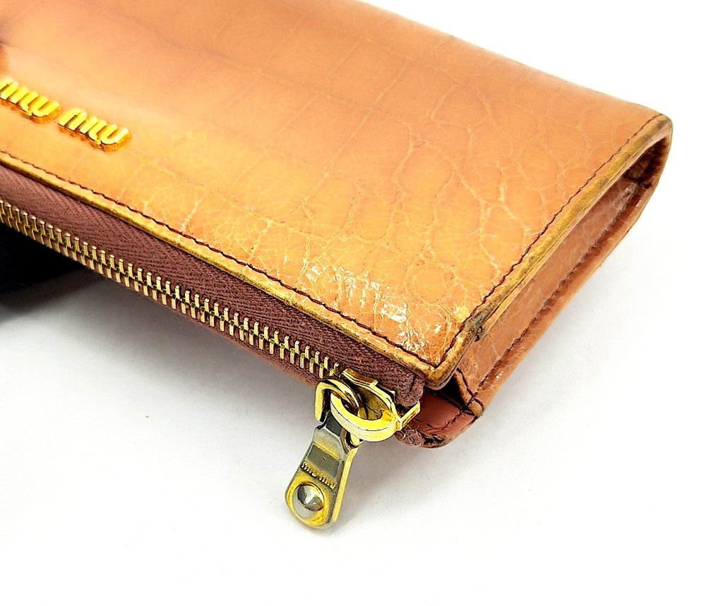 Miu Miu original MIU MIU full leather zip long wallet Size ONE SIZE - 12 Thumbnail