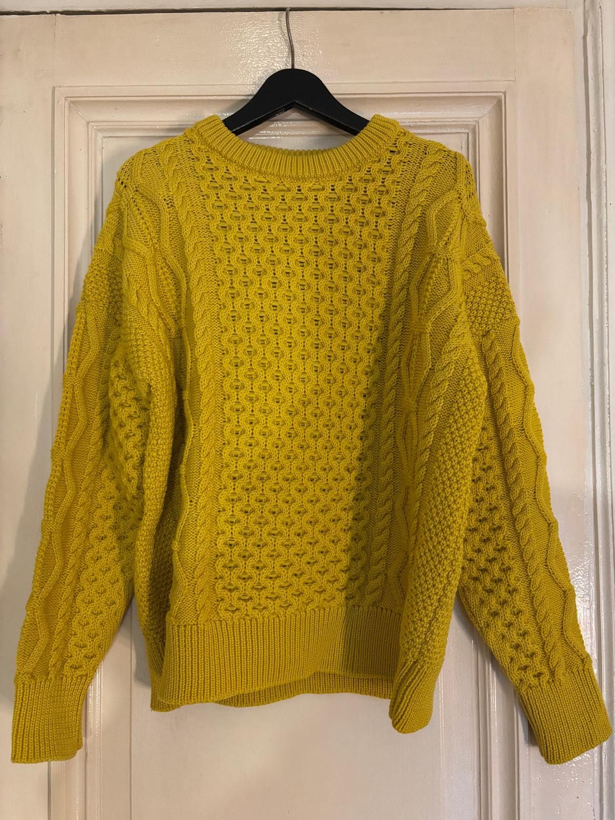 AMI AMI oversize cable-knit yellow sweater Size US XS / EU 42 / 0 - 1 Thumbnail