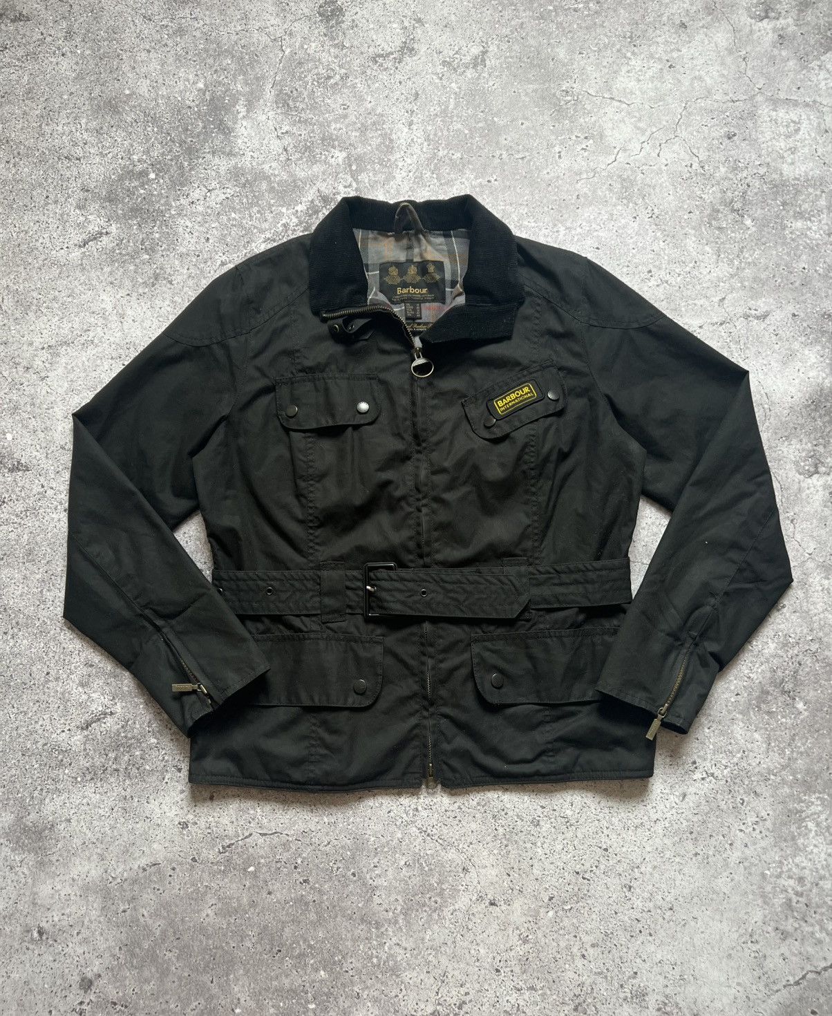 Barbour Barbour International Wax Jacket Waxed Cotton Size L / US 10 / IT 46 - 1 Thumbnail