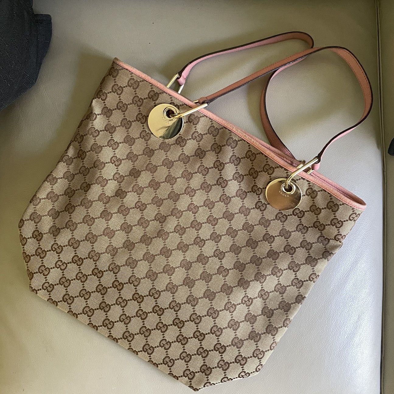 image of Gucci Eclipse Handbag in Brown Tan, Women's