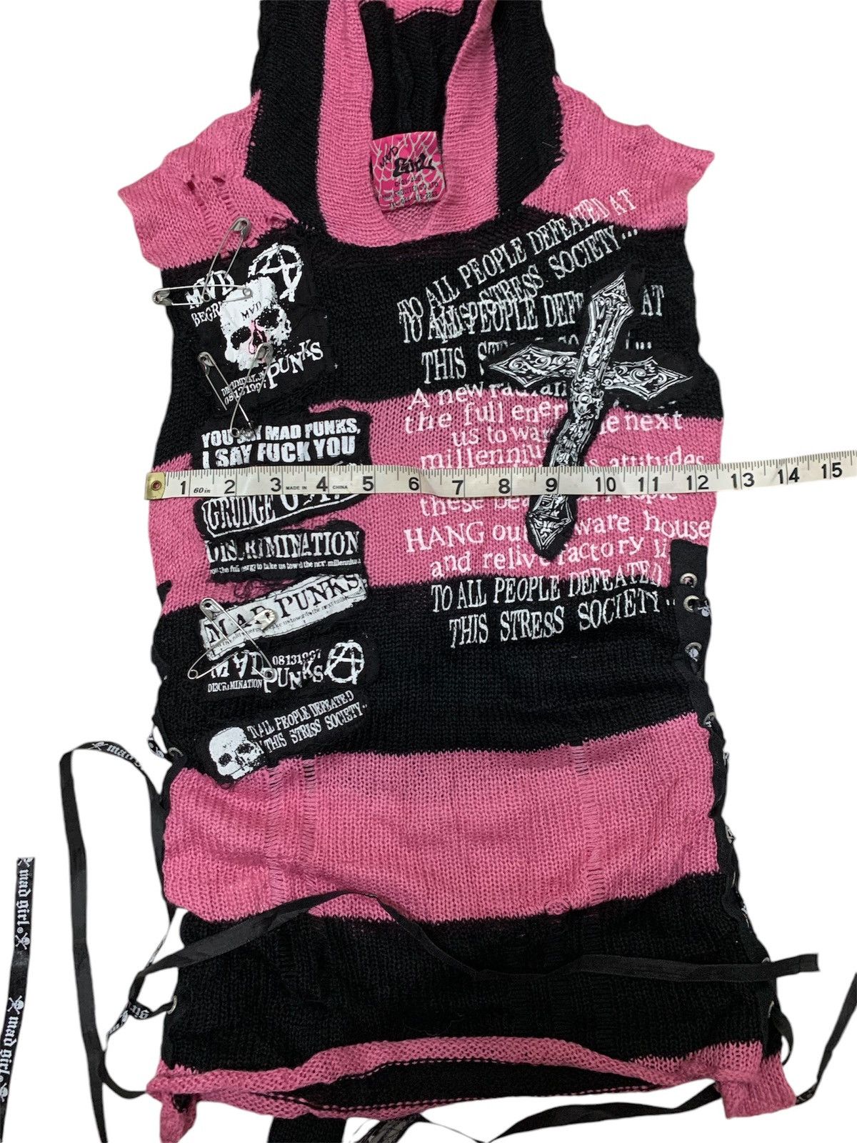 Beauty Beast × Japanese Brand × Seditionaries Mad punk sleeveless cardigan rabbit sedinationaries Size M / US 6-8 / IT 42-44 - 4 Thumbnail