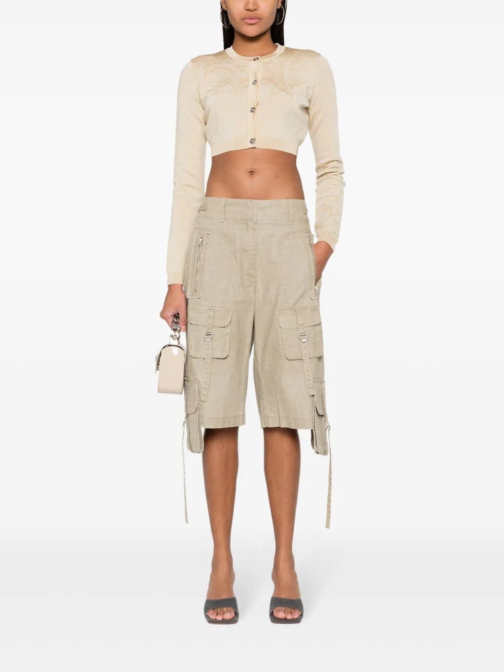 Versace o1y0226 Cardigan in Beige Size M / US 6-8 / IT 42-44 - 2 Thumbnail