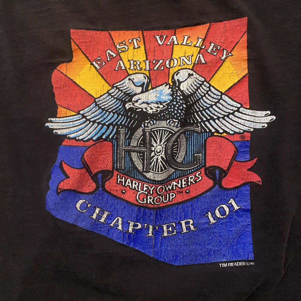 Harley Davidson × Nike Vintage 90s Faded Black Harley Davidson Graphic Tee AZ Large Size US L / EU 52-54 / 3 - 7 Thumbnail