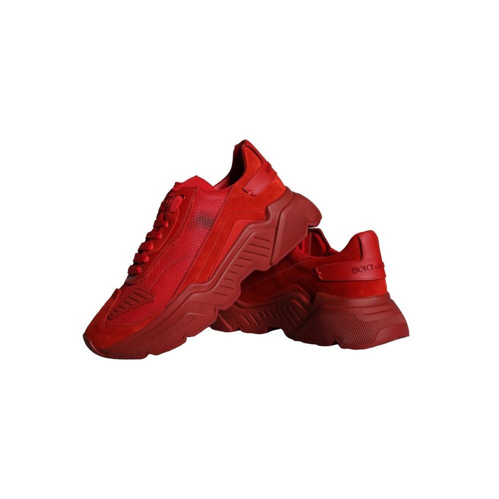 Dolce & Gabbana Dolce & Gabbana Red Leather Daymaster Low Top Sneakers Shoes Size US 7 / EU 40 - 7 Thumbnail