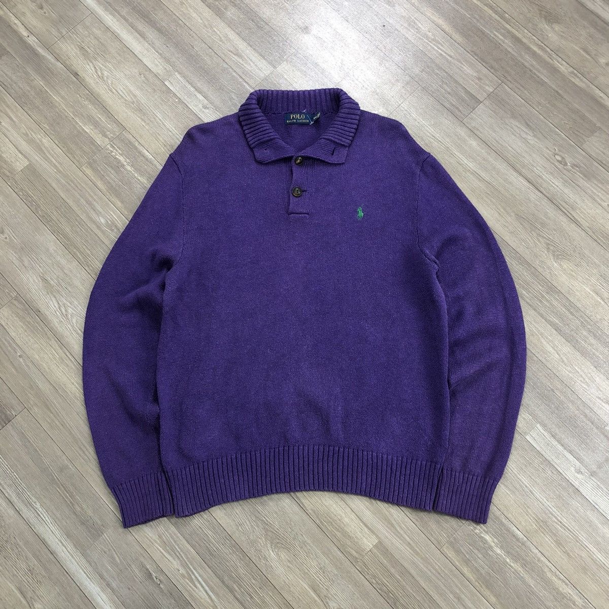 Polo Ralph Lauren Vintage Polo Ralph Lauren Knitted Sweatshirt Luxury Designer Size US M / EU 48-50 / 2 - 1 Thumbnail