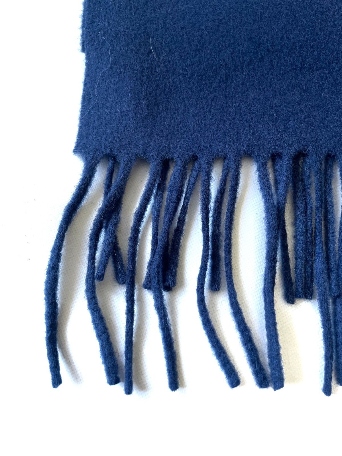 Versace Versace Blue Wool Scarf Embroidered Medusa Logo Italy 155cm Size ONE SIZE - 6 Thumbnail
