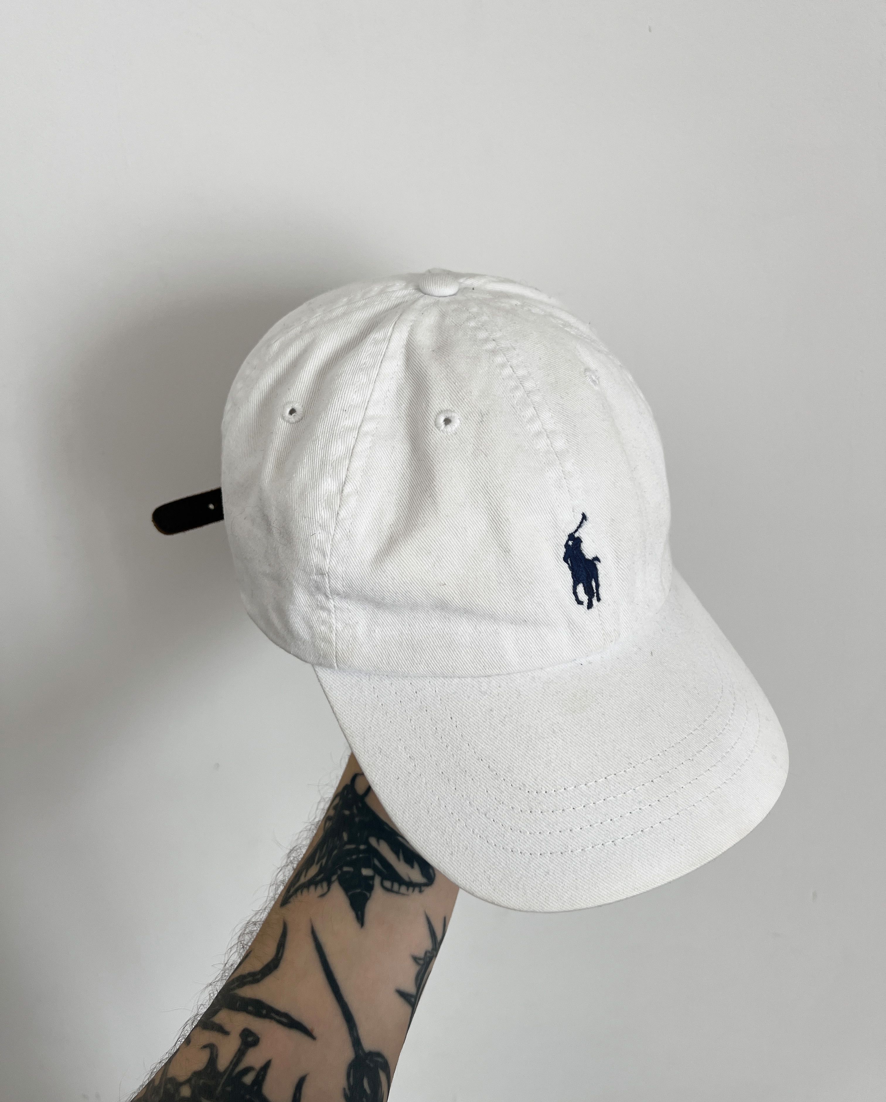 Polo Ralph Lauren Vintage polo ralph lauren cap hat white leather belt Size ONE SIZE - 1 Thumbnail