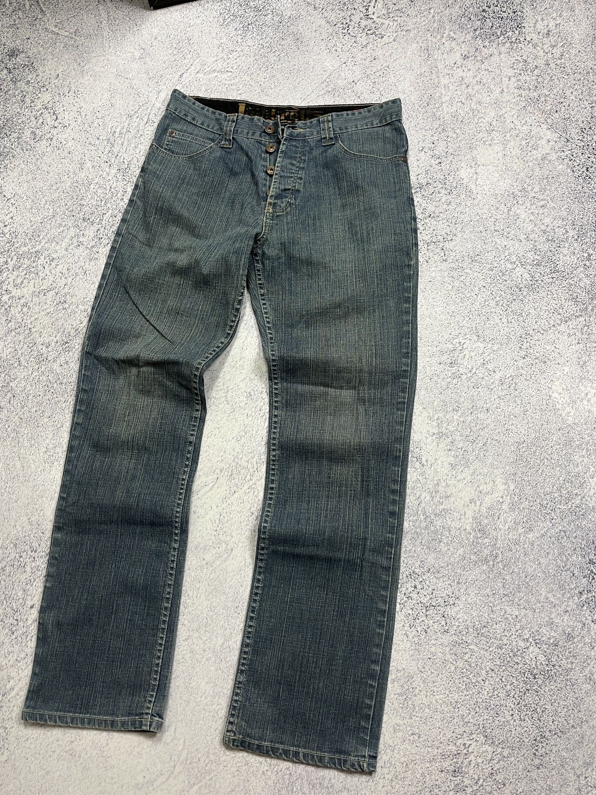 Japanese Brand × Lambretta Lambretta Vintage Baggy Jeans Big logo Drill Streetwear Y2K Size US 32 / EU 48 - 7 Thumbnail