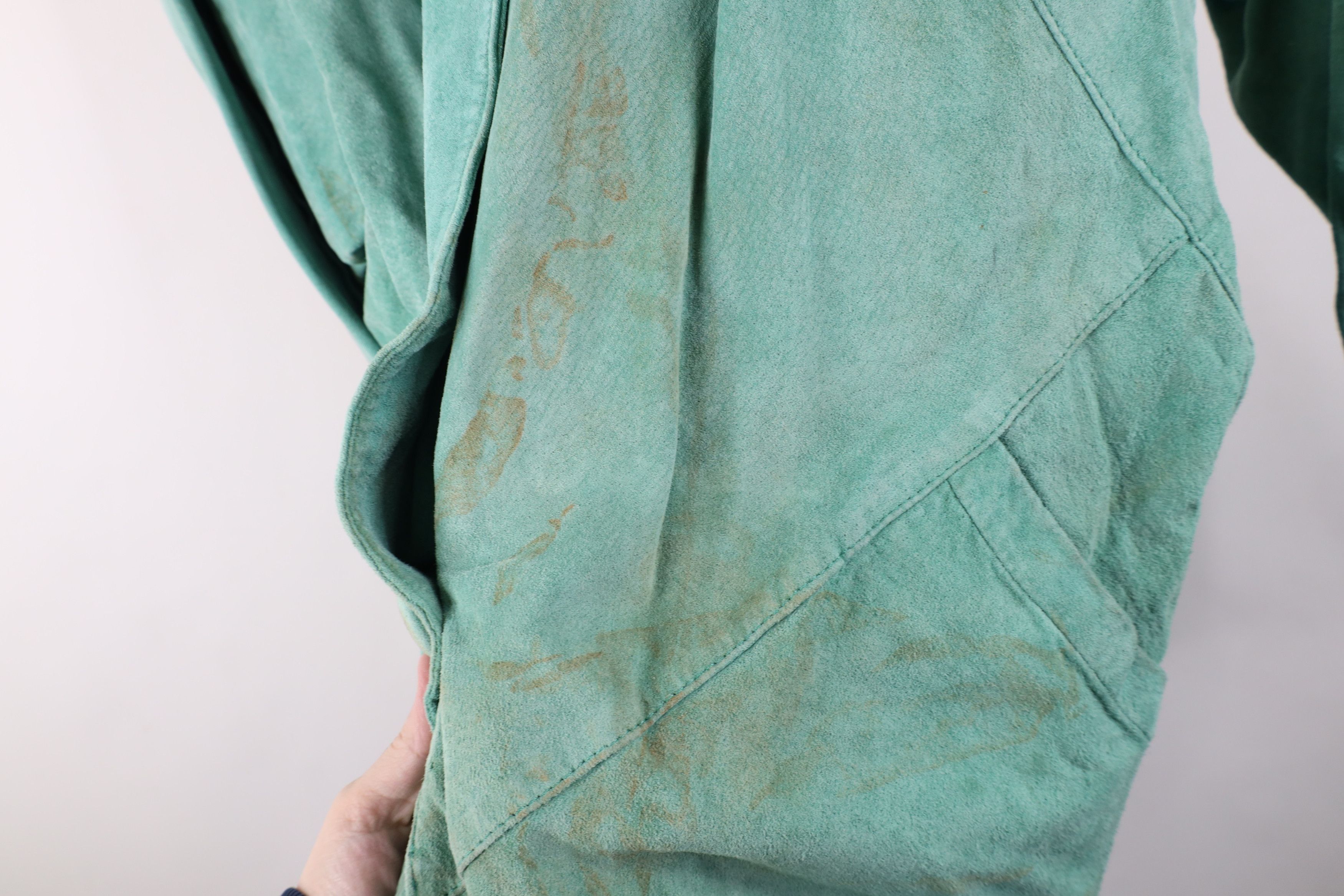 Vintage Vintage 80s Mid Mod Suede Leather Blazer Jacket Coat Size M / US 6-8 / IT 42-44 - 6 Thumbnail