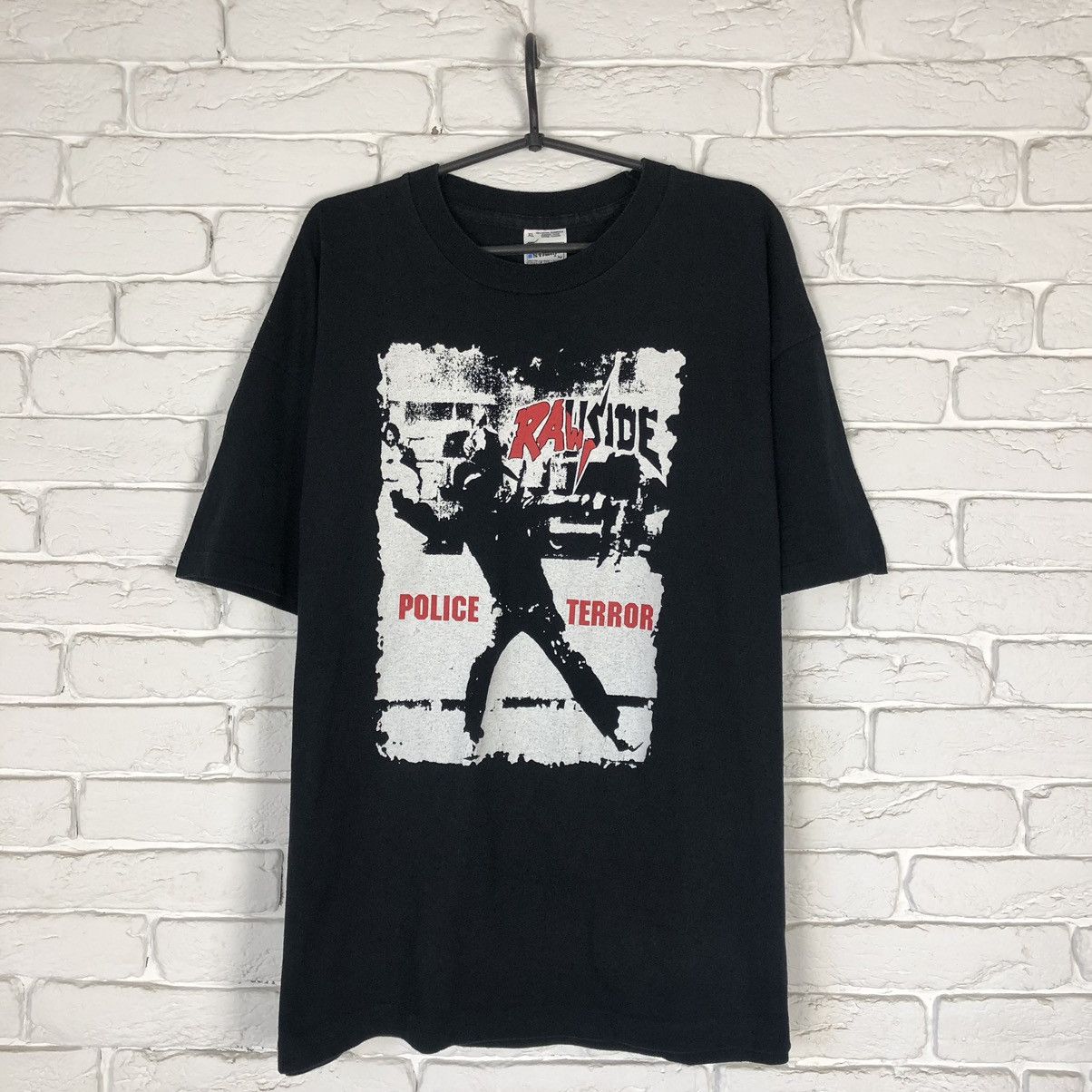 Band Tees × Vintage Rawside Police Terror 90’s hardcore punk vintage tee t shirt Size US XL / EU 56 / 4 - 1 Thumbnail