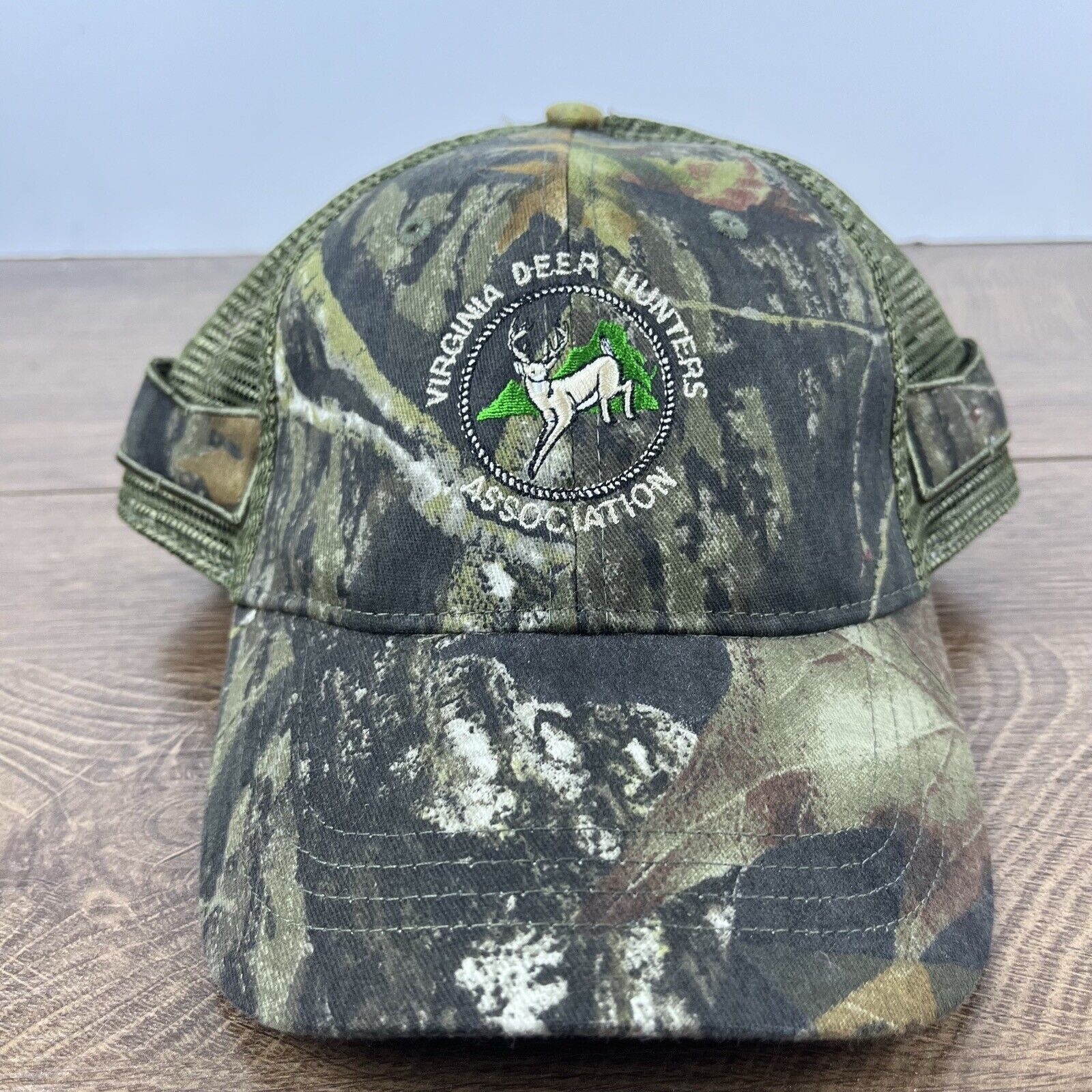 Other Virginia Deer Hunters Hat Camo Green Hat Adjustable Hat Asso Size ONE SIZE - 3 Thumbnail