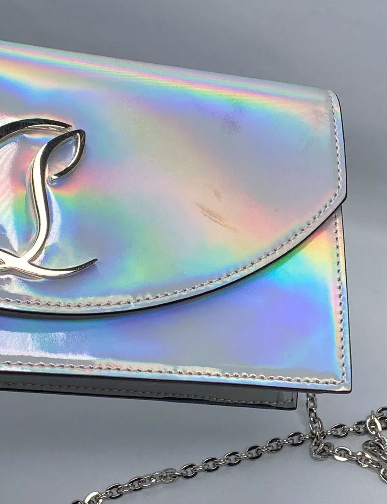 Christian Louboutin Christian Louboutin iridescent leather clutch shoulder bag Size ONE SIZE - 9 Thumbnail