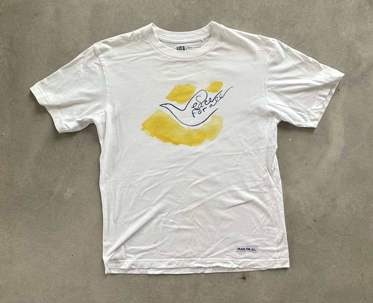 Uniqlo INES DE LA FRESDANGE PEACE FOR ALL TEE Size US M / EU 48-50 / 2 - 1 Thumbnail