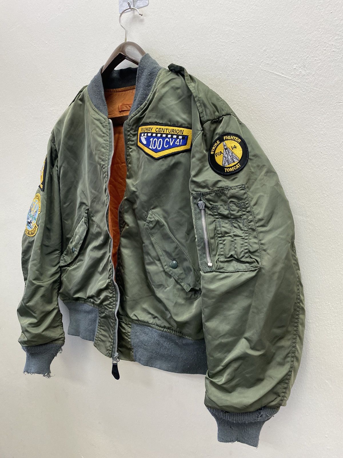 Alpha Industries Vintage Alpha Industries Strike Fighter Tomcat Bomber Jacket Size US L / EU 52-54 / 3 - 2 Thumbnail