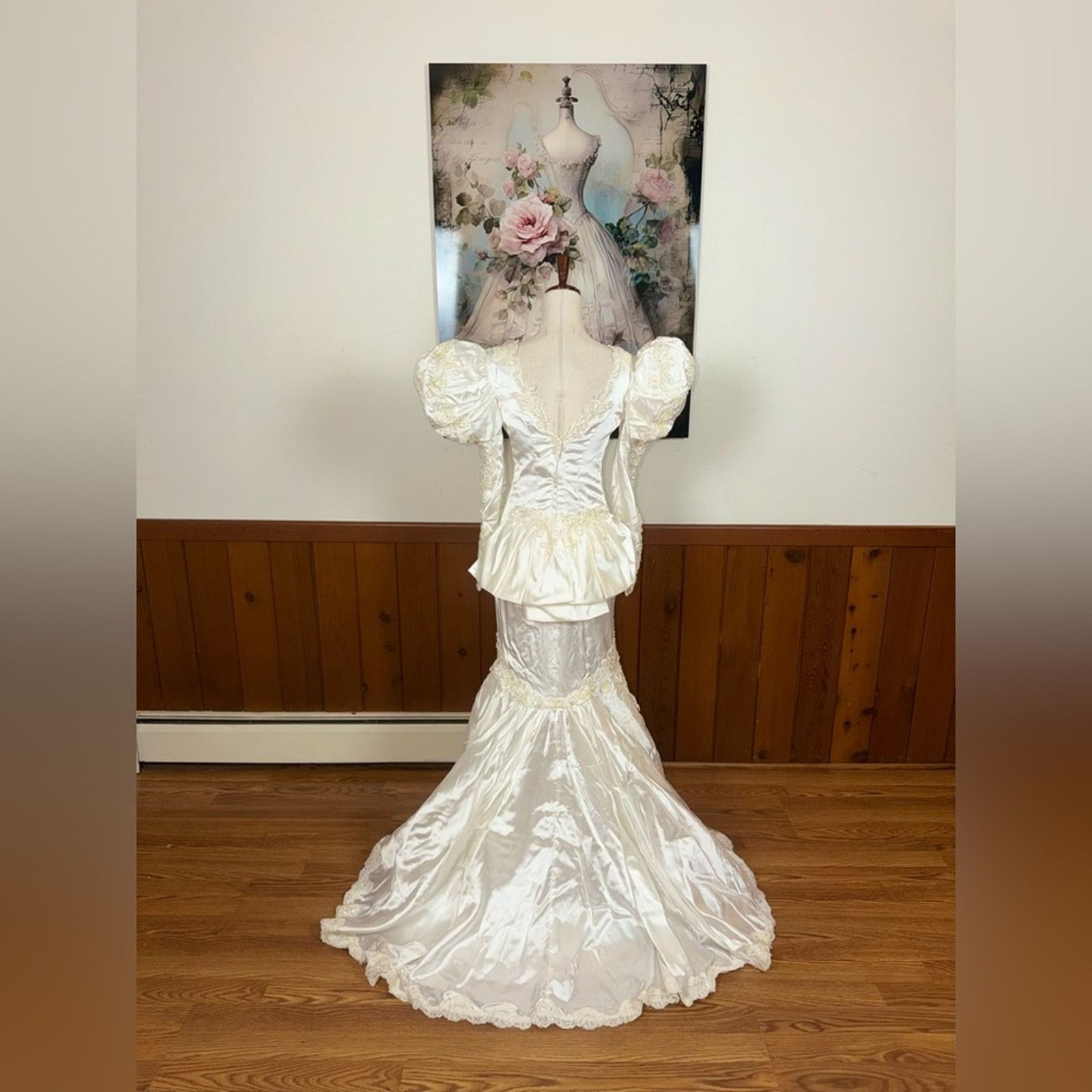 Damaged Vintage 90s Wedding Gown