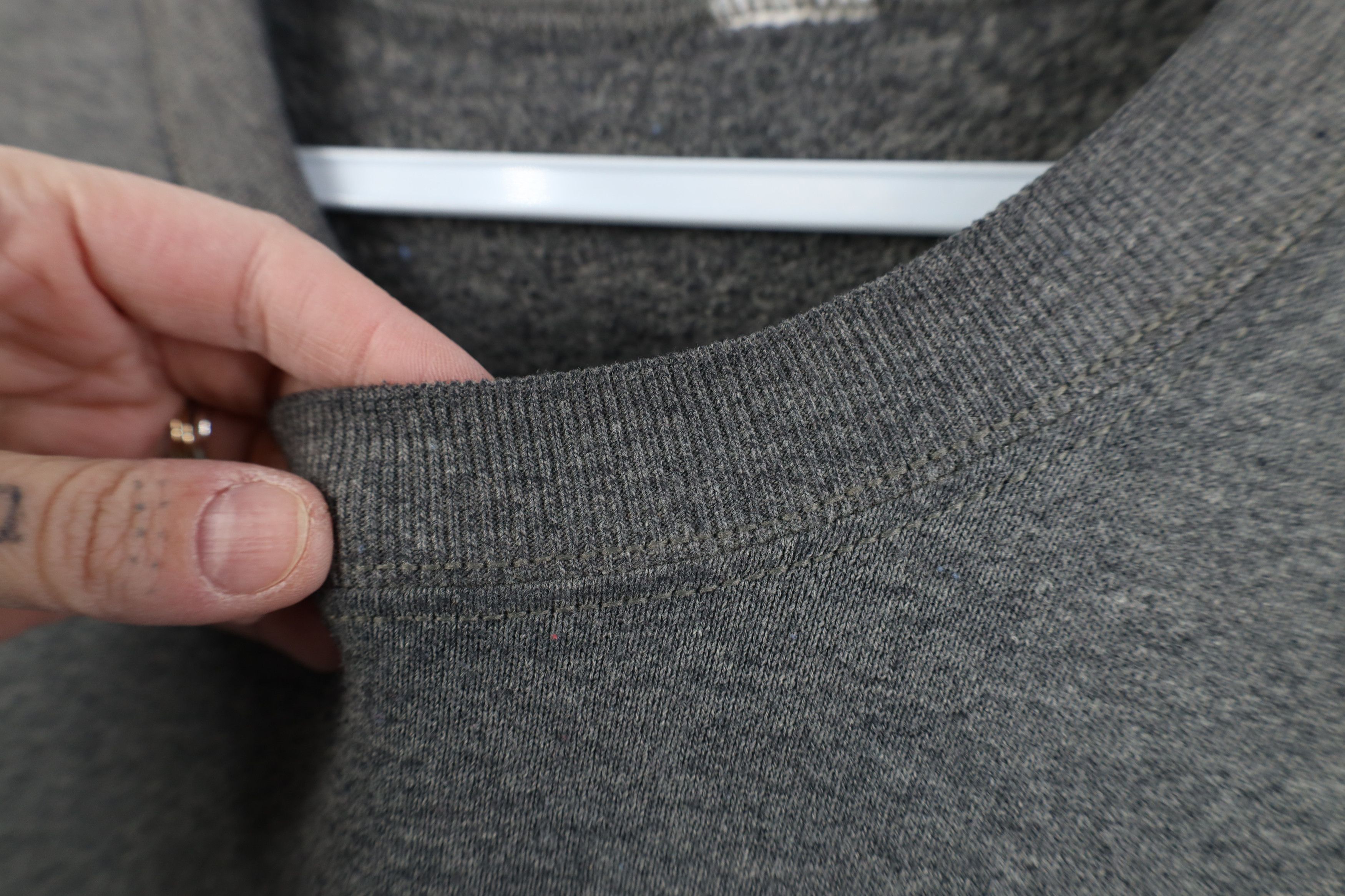 Vintage Vintage 90s Streetwear Blank Crewneck Sweatshirt Gray Size US L / EU 52-54 / 3 - 8 Thumbnail