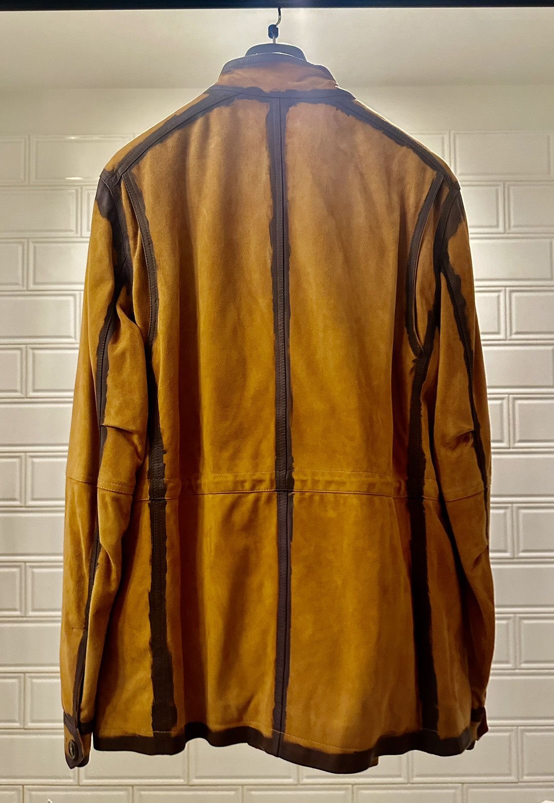Tod's Hand Painted Suede (Ovine) Field Jacket Size US XL / EU 56 / 4 - 3 Thumbnail