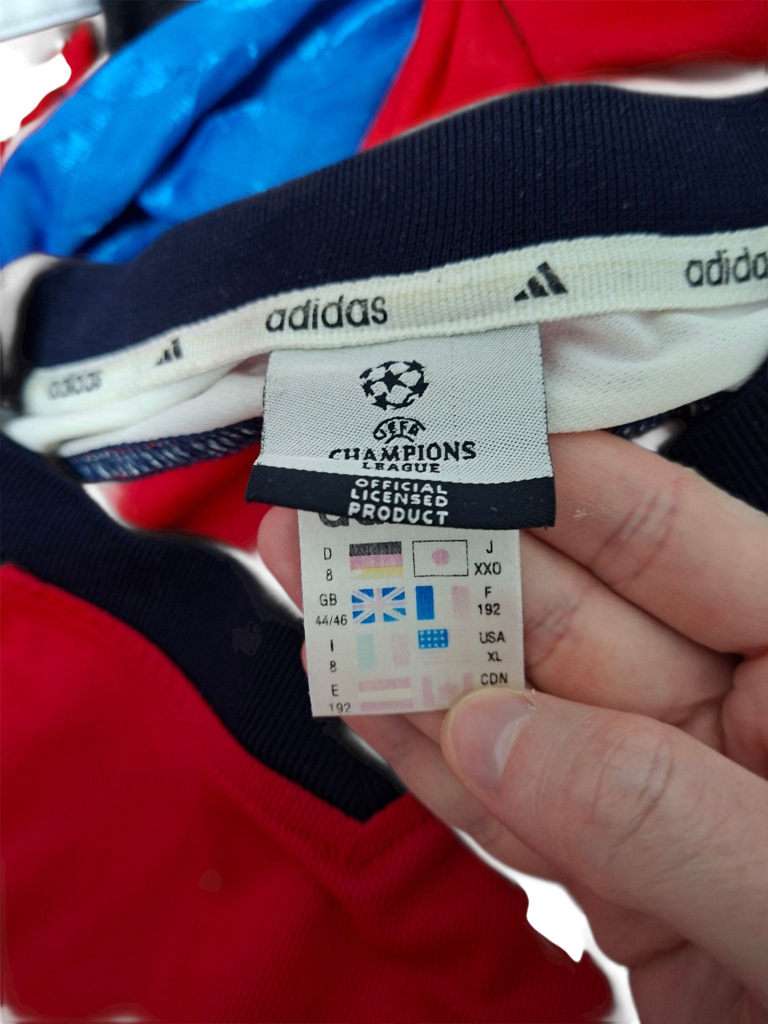 Adidas BAYERN MUNICH ADIDAS VINTAGE CHAMPIONS LEAGUE SOCCER JERSEY Size US XL / EU 56 / 4 - 4 Thumbnail