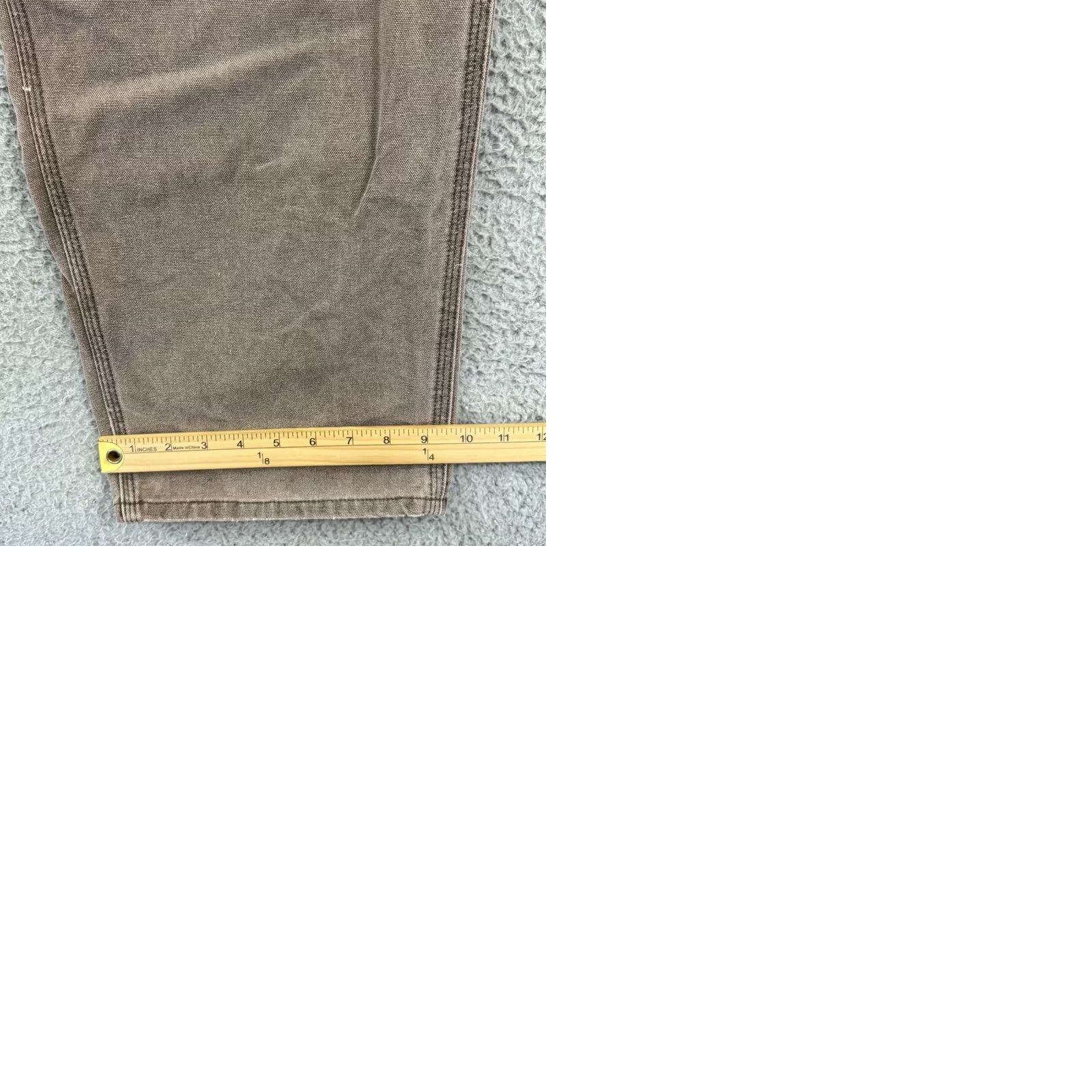 Carhartt VINTAGE Carhartt Pants Men’s 44x34 Brown Carpenter Dungaree Loose 90s Workwear Size US 44 / EU 60 - 9 Thumbnail