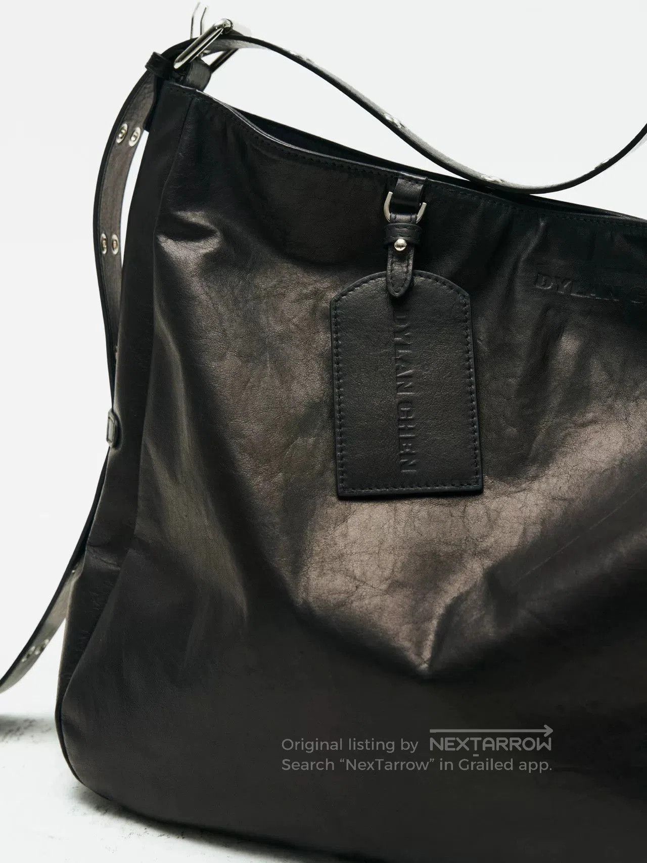 dylan refined punk oil wax leather bag. Size ONE SIZE - 4 Thumbnail