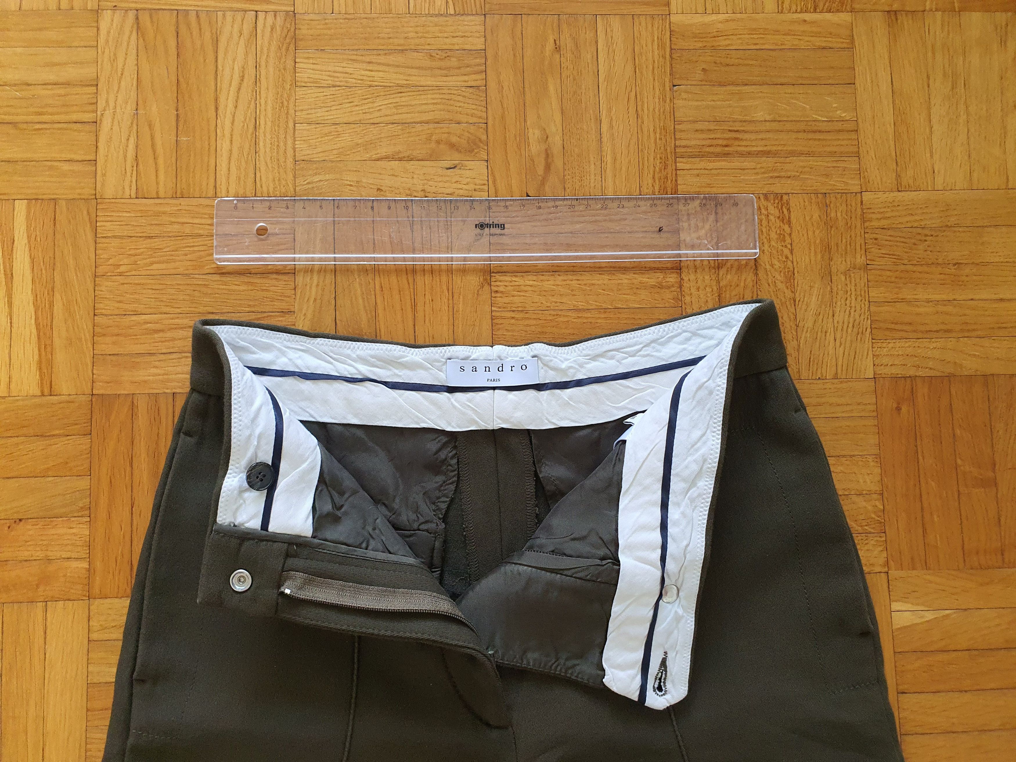 Sandro Casual Pants - Tailored Military Sweatpants - P5733H-840 Size 25" / US 0 / IT 36 - 4 Thumbnail