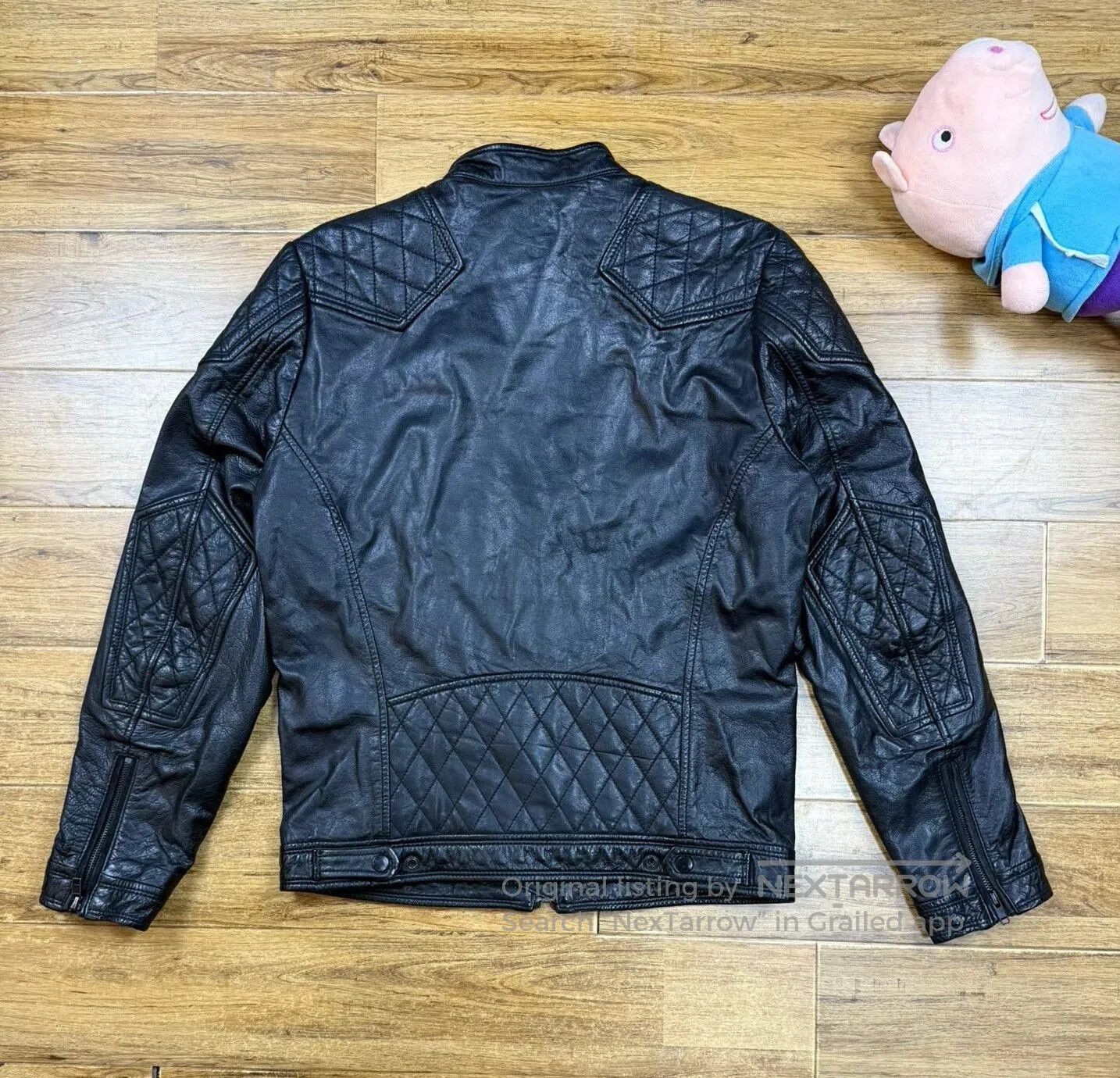 Diesel Diesel Men’s Black Leather Motorcycle Jacket. Size US M / EU 48-50 / 2 - 2 Thumbnail