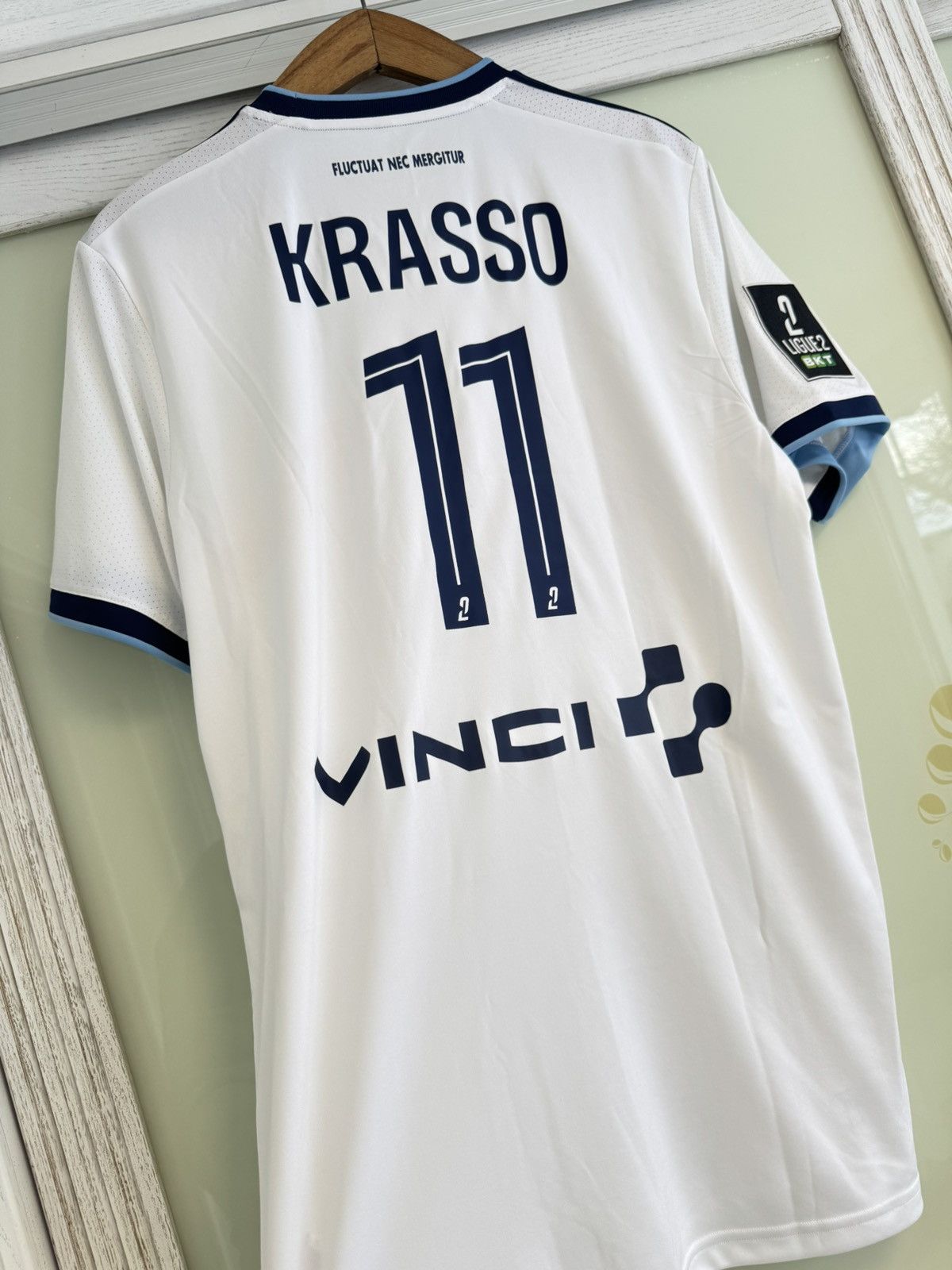 Adidas Krasso #11 Paris FC 2024-2025 Away Soccer Jersey Shirt Kit Size US L / EU 52-54 / 3 - 6 Thumbnail