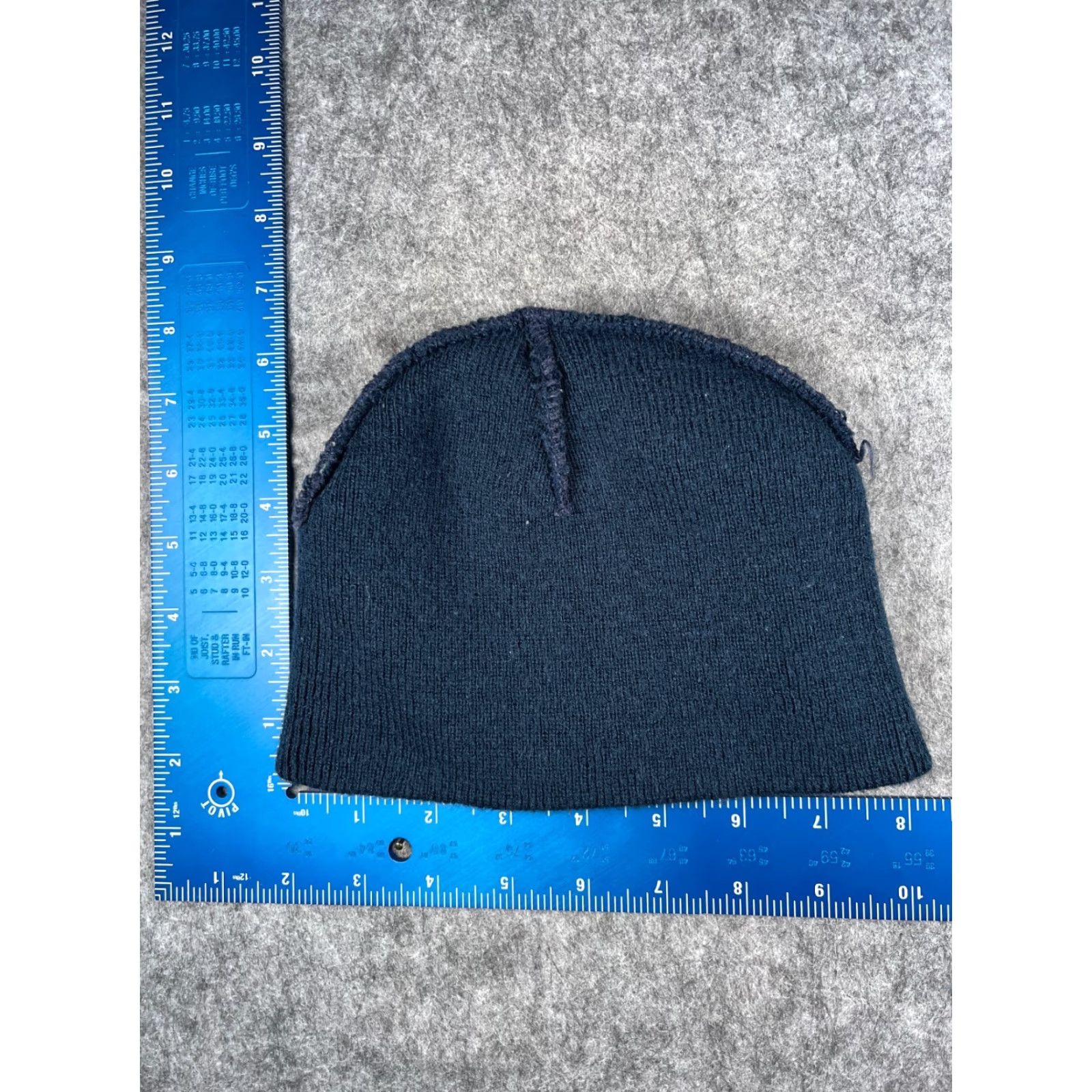 Vintage Beanie Toque Adult One Size Blue Knit 100% Acrylic Winter Ski Outdoors Snow Size ONE SIZE - 4 Thumbnail