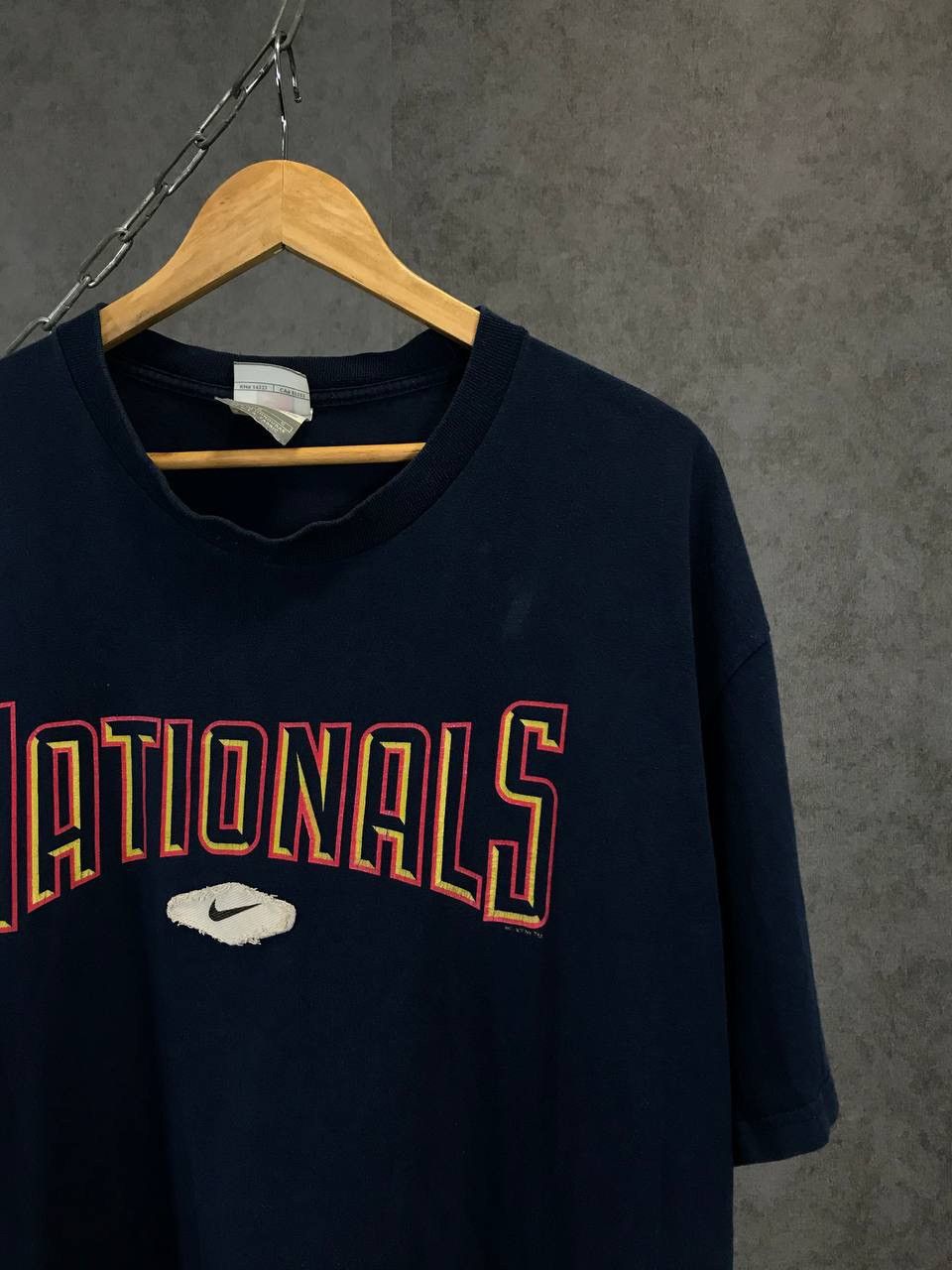 Vintage Nike Nationals Washington swoosh center logo tee Size US L / EU 52-54 / 3 - 2 Thumbnail