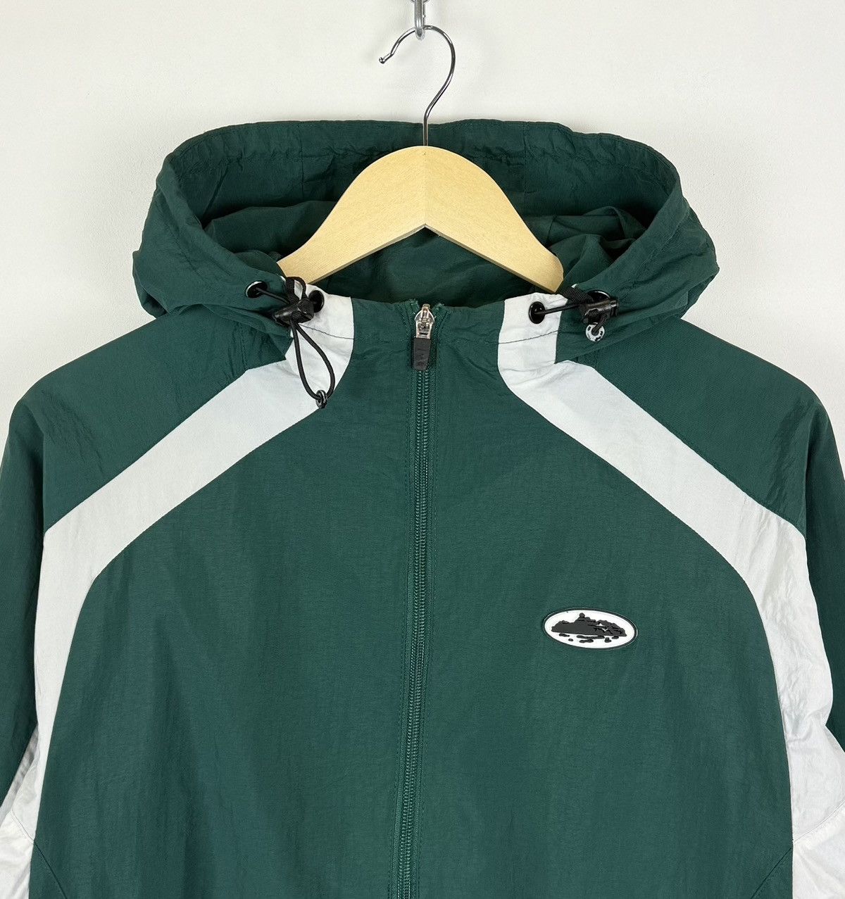 Corteiz Corteiz Spring Full Zip Nylon Jacket Green White Top Hooded Size US M / EU 48-50 / 2 - 2 Thumbnail