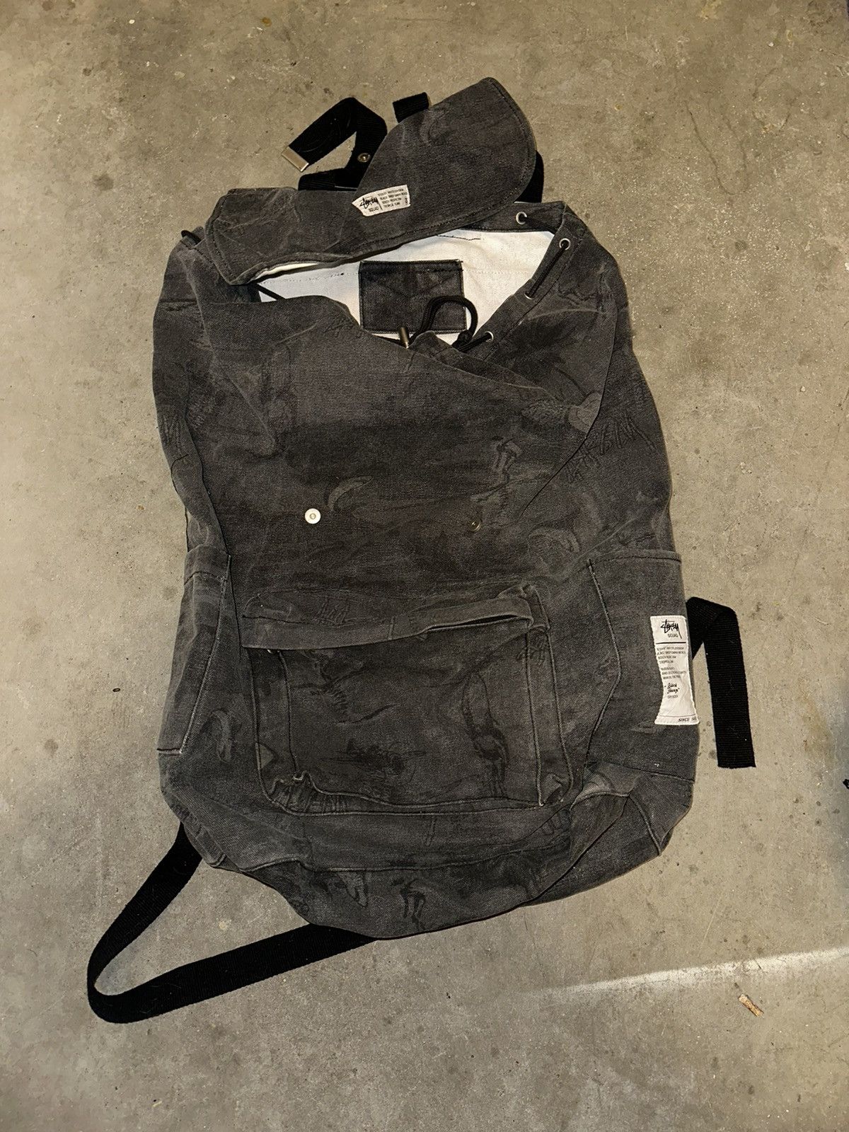 Black Sheep × Stussy Stussy x Black Sheep Squad Back Pack Canvas Duffle Grail Size ONE SIZE - 1 Thumbnail