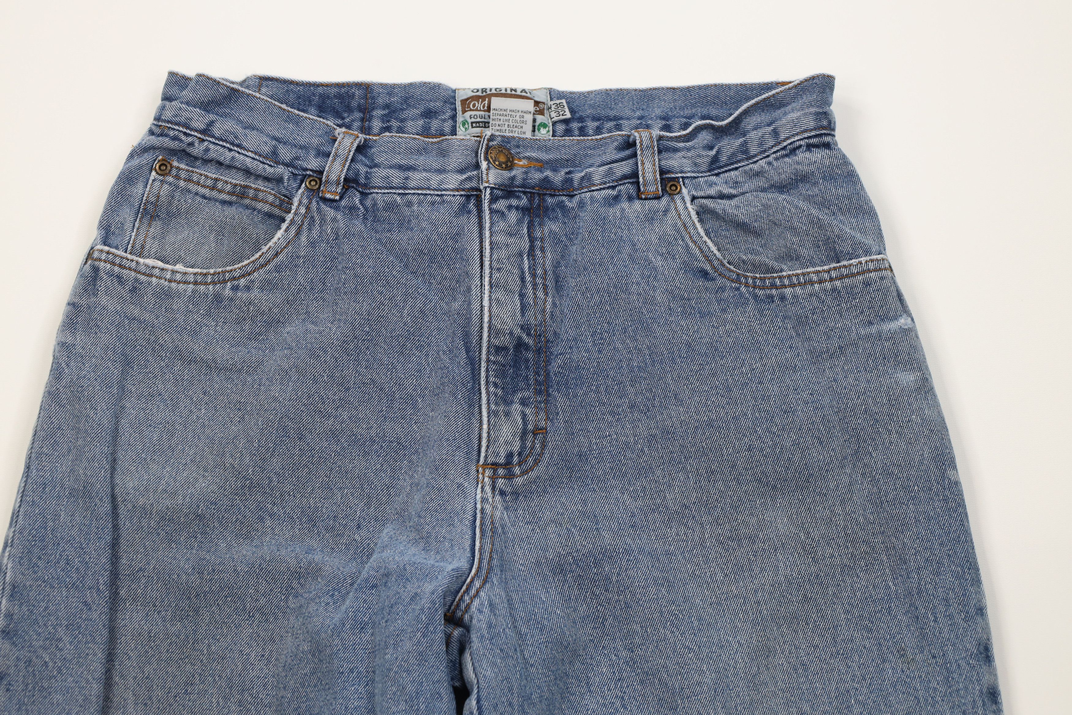 Vintage Vintage 90s Streetwear Lined Wide Leg Denim Jeans Blue Size US 36 / EU 52 - 3 Thumbnail