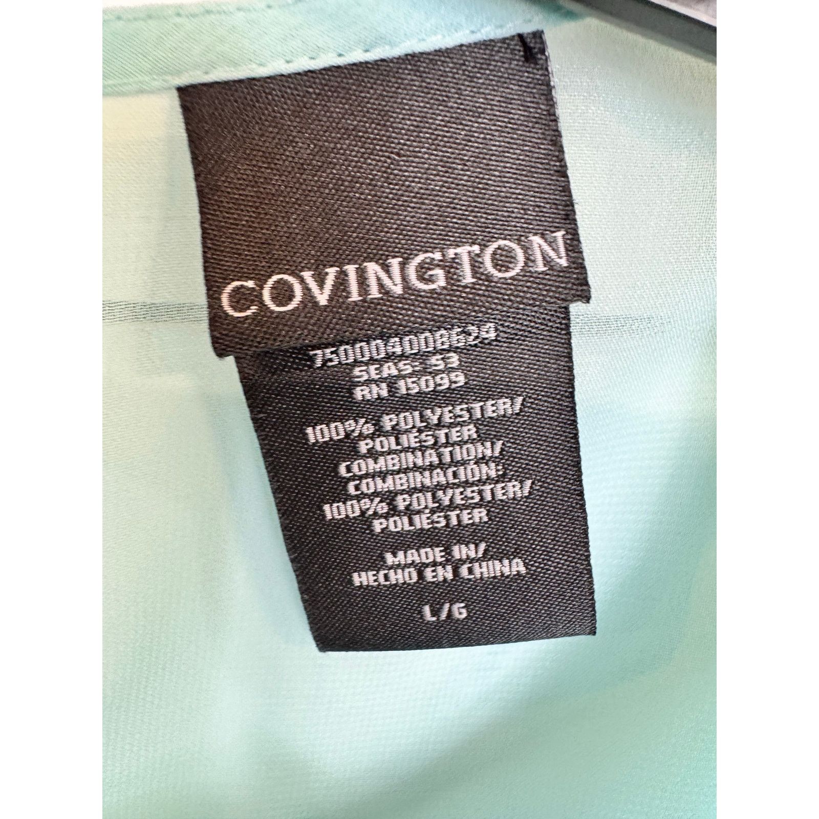 Covington Covington Short Sleeve Blouse Women's Size Large Size L / US 10 / IT 46 - 3 Thumbnail