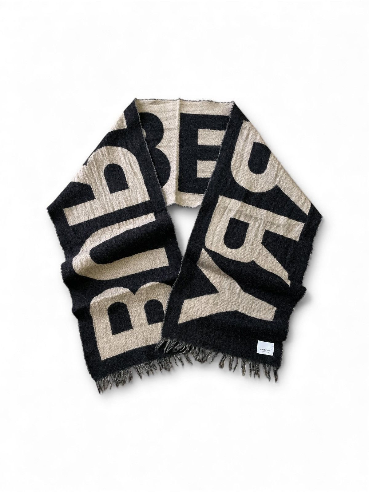 Burberry Burberry Wool Scarf – Made in England – 170×30 cm Size ONE SIZE - 1 Thumbnail