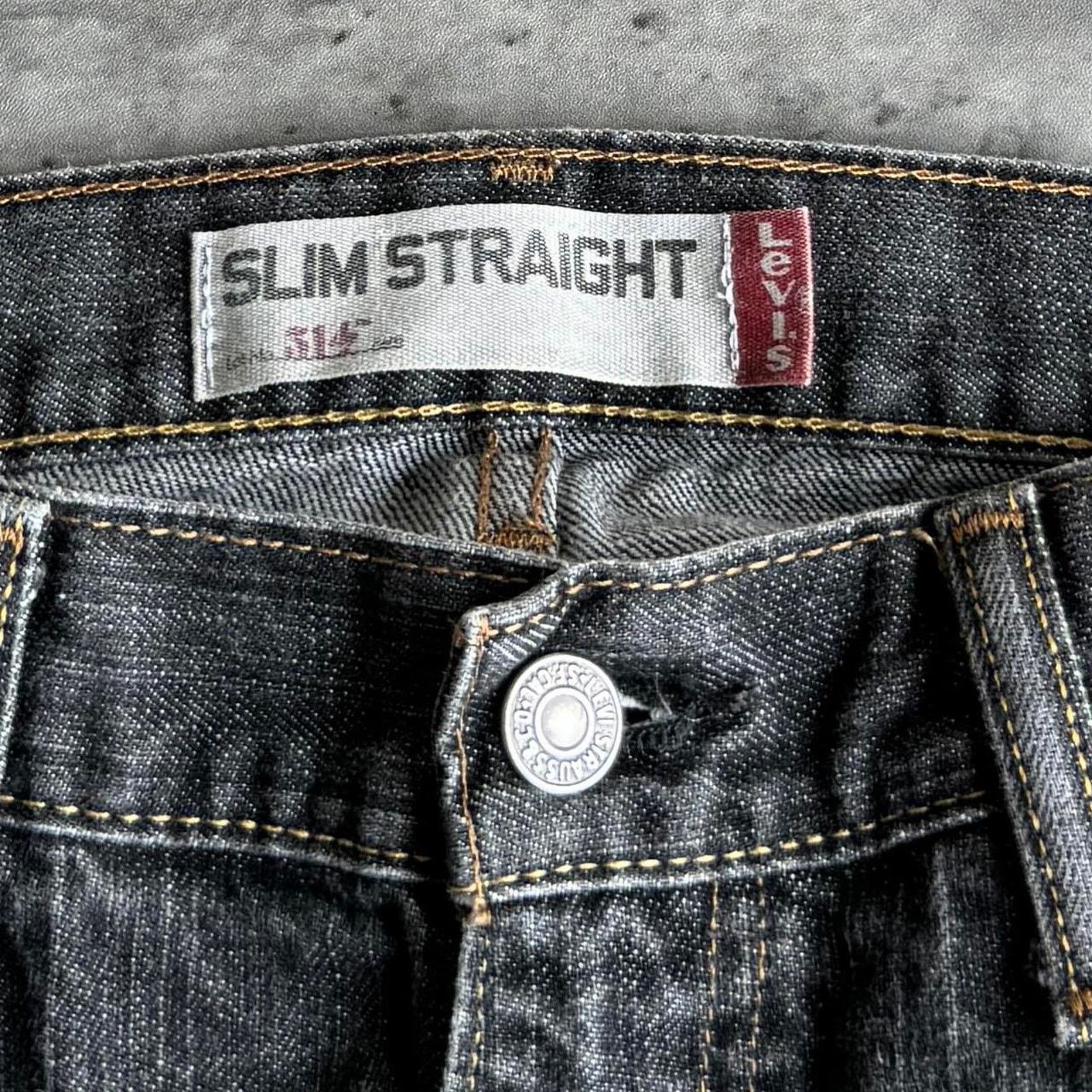 Levi's × Levi's Vintage Clothing Vintage Levi’s 514 Faded Grey Grunge Opium Denim Jeans Size US 33 - 4 Thumbnail