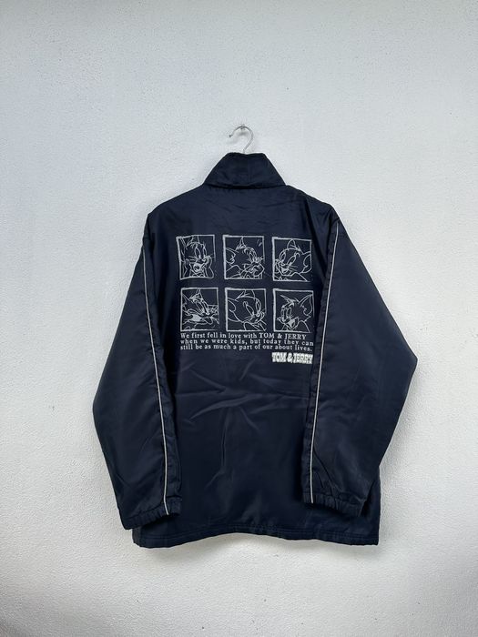 Cartoon Corner, Jackets & Coats, Vintage Tom Jerry Teamwork Embroidered  Suede Bomber