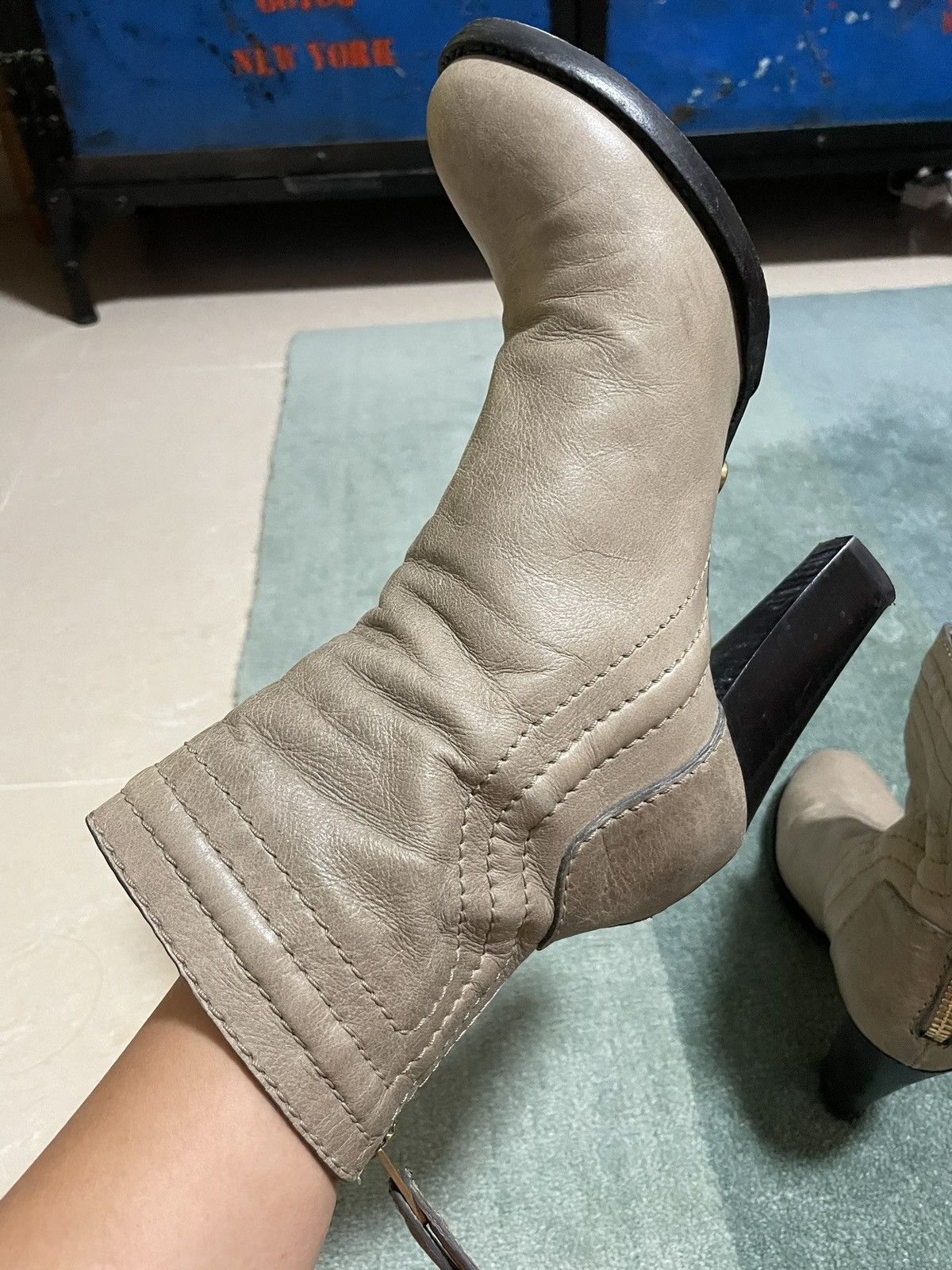 Chloe Chloé ankle boots in beige Size US 9 / IT 39 - 5 Thumbnail